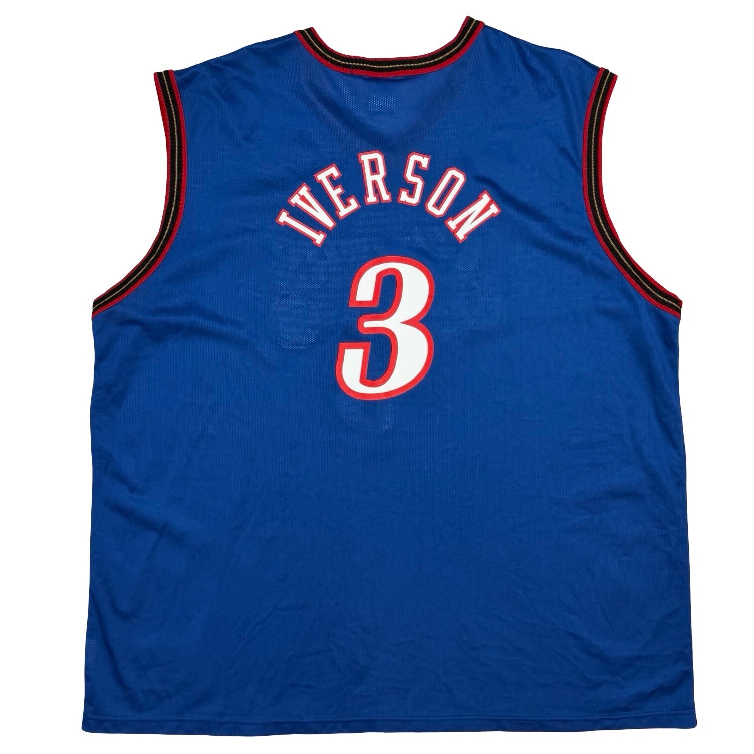 Vintage Allen Iverson Philadelphia 76ers Champion Jersey Blue