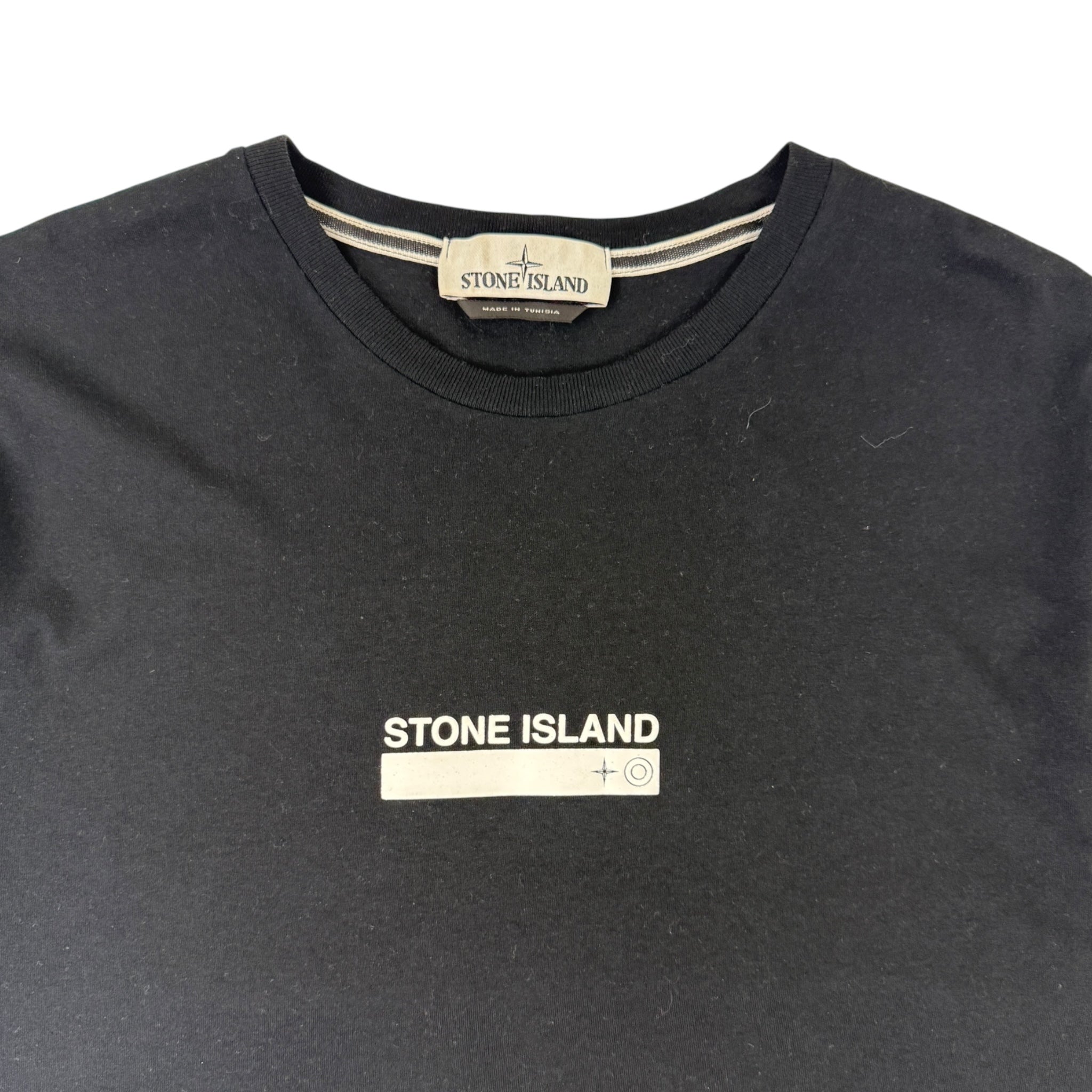Stone Island Simple Logo Tee Black