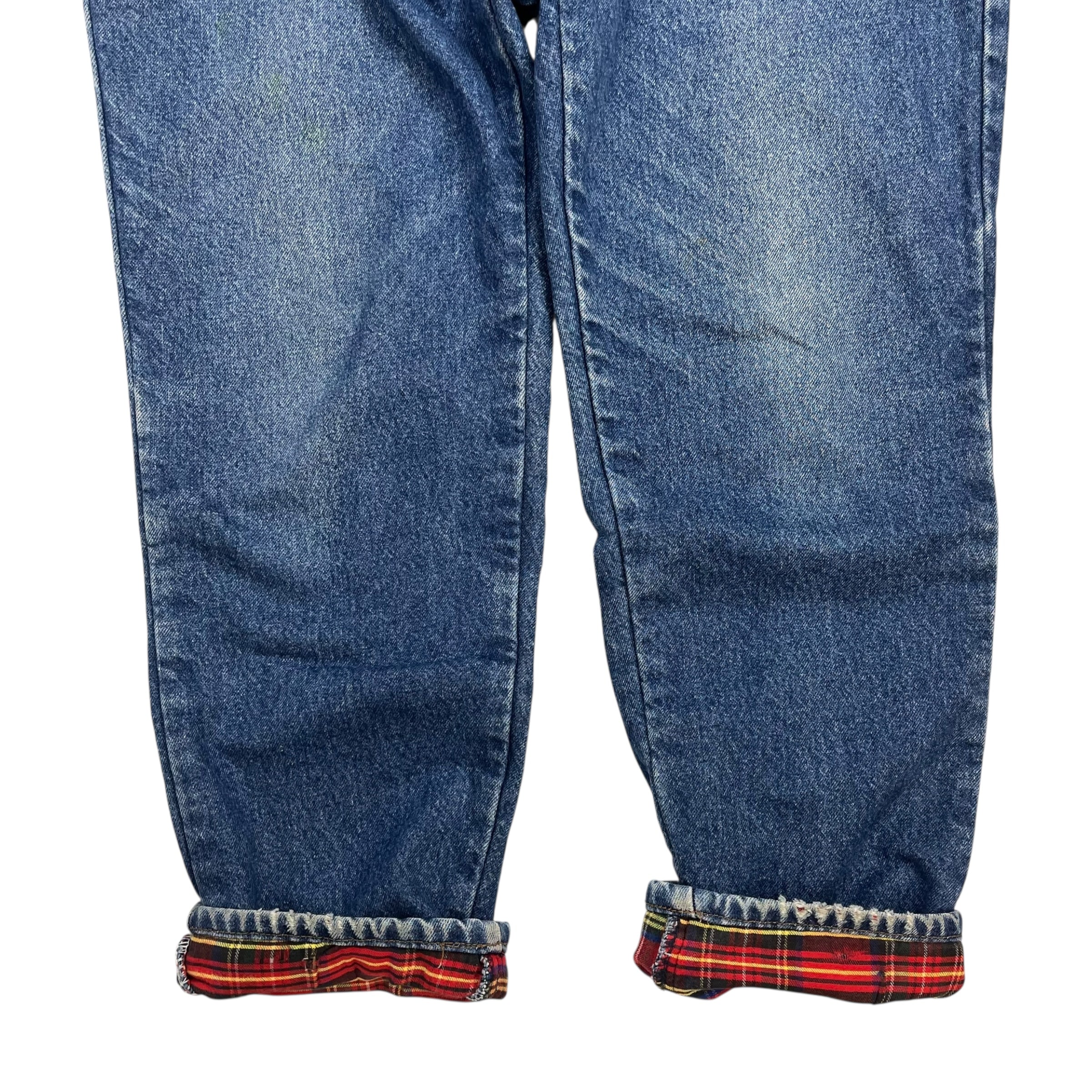 Vintage LL Bean Lined Denim Pants Dark Wash