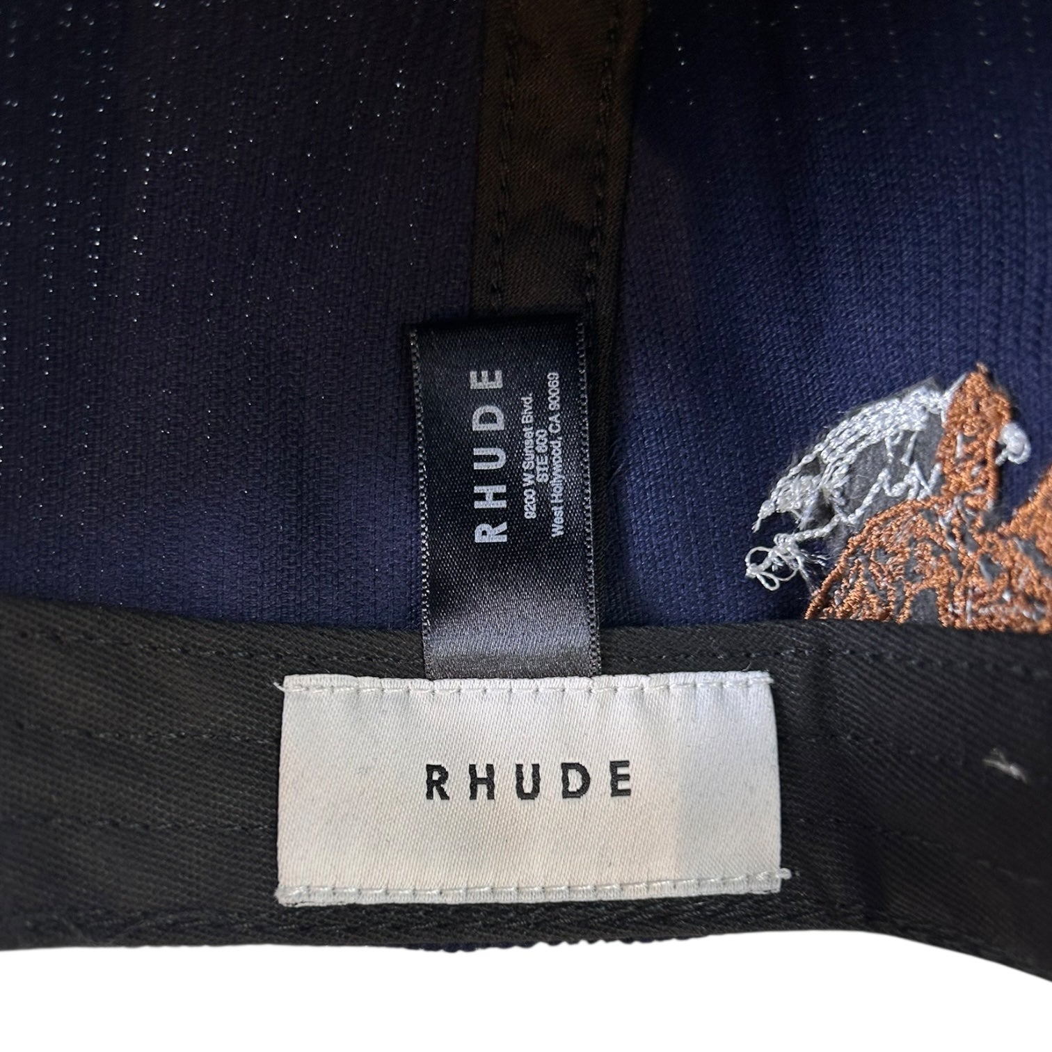 Rhude Eagles Souvenir Cap Navy Corduroy Cap