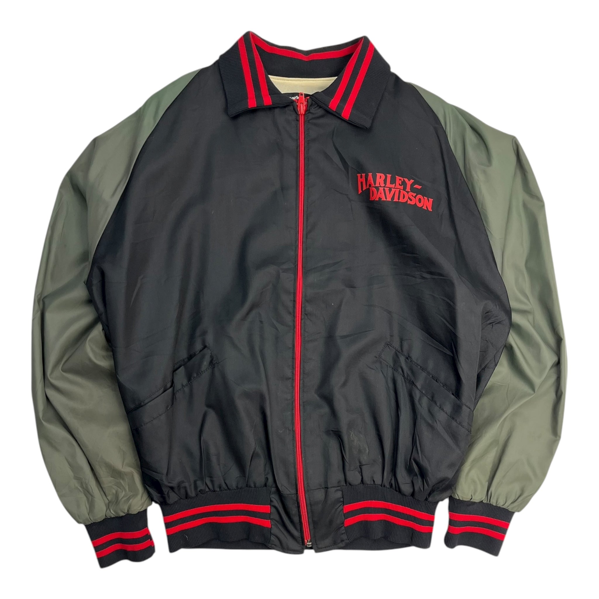 Vintage AMF Harley Davidson Satin Jacket