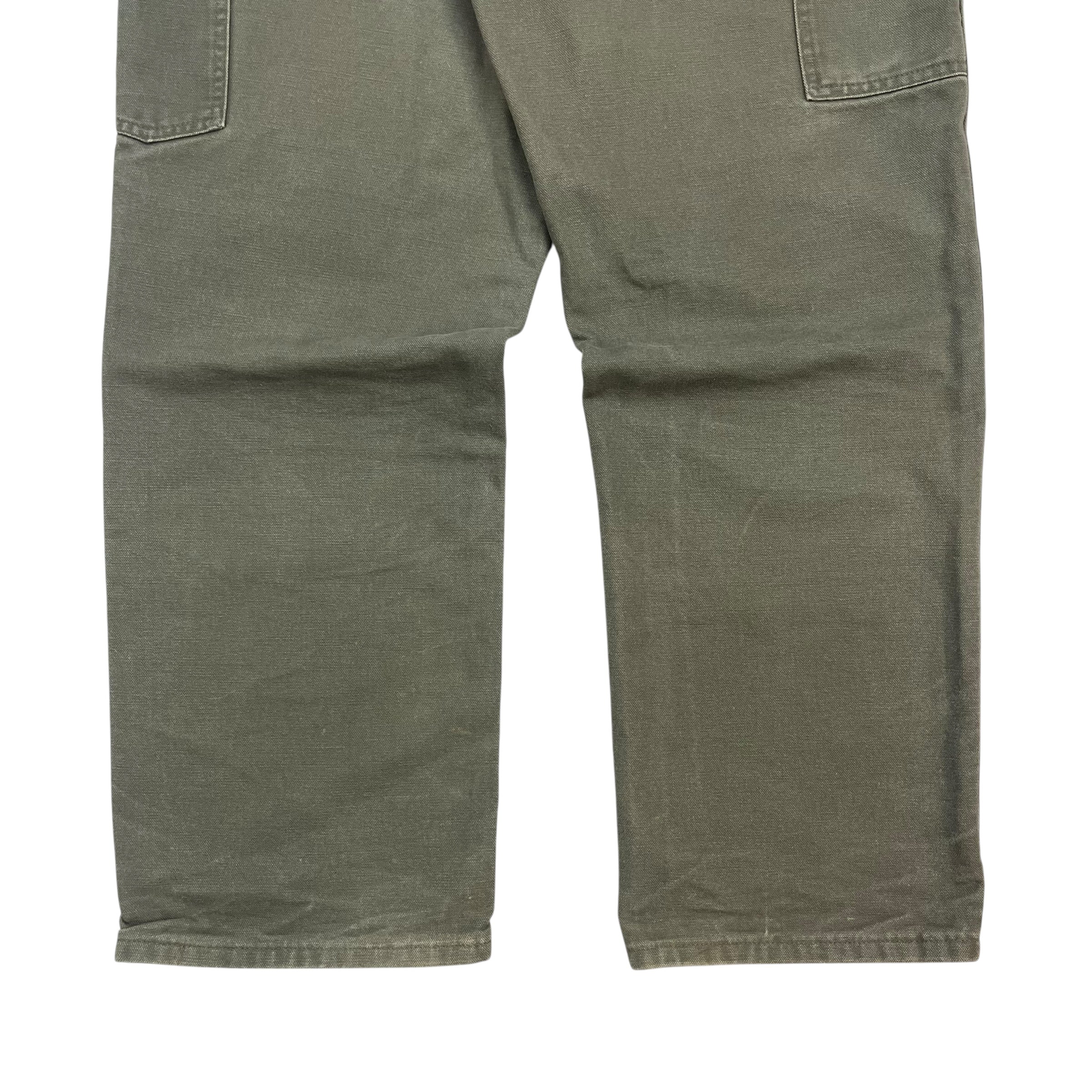 Vintage Carhartt Dungaree Denim Pants Green