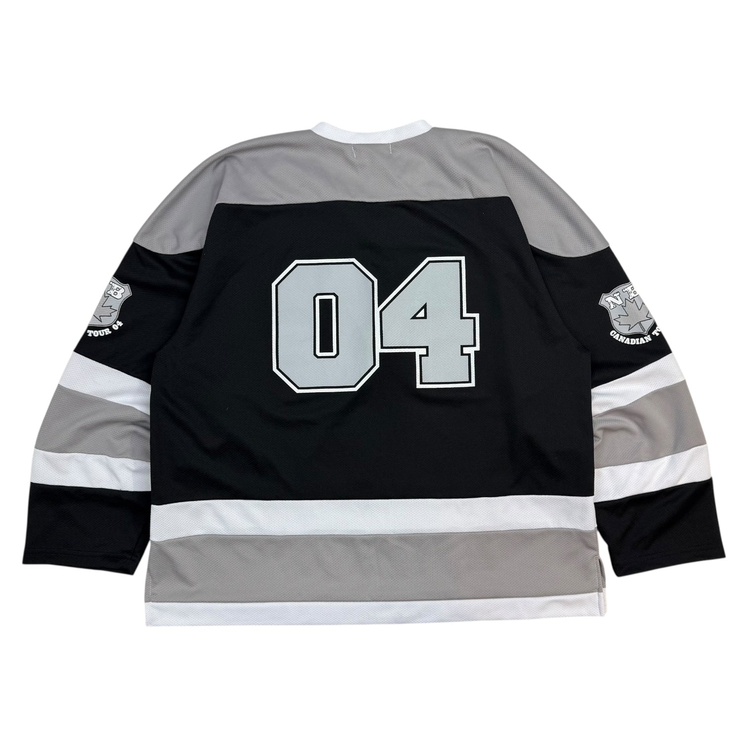 2004 Nickelback Canadian Tour Hockey Jersey Black/White
