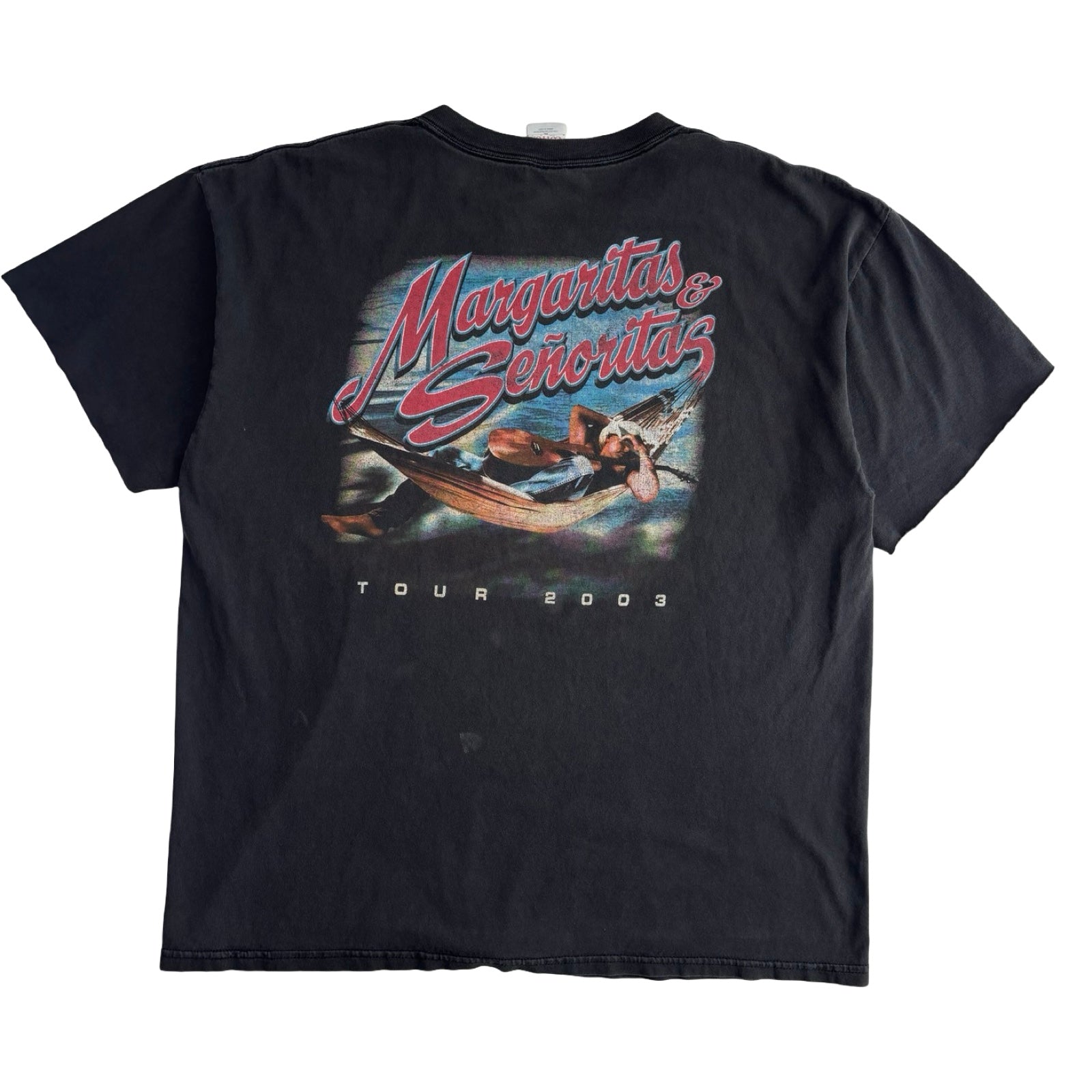 2003 Kenny Chesney Margaritas & Senoritas Tour T-Shirt Blacka
