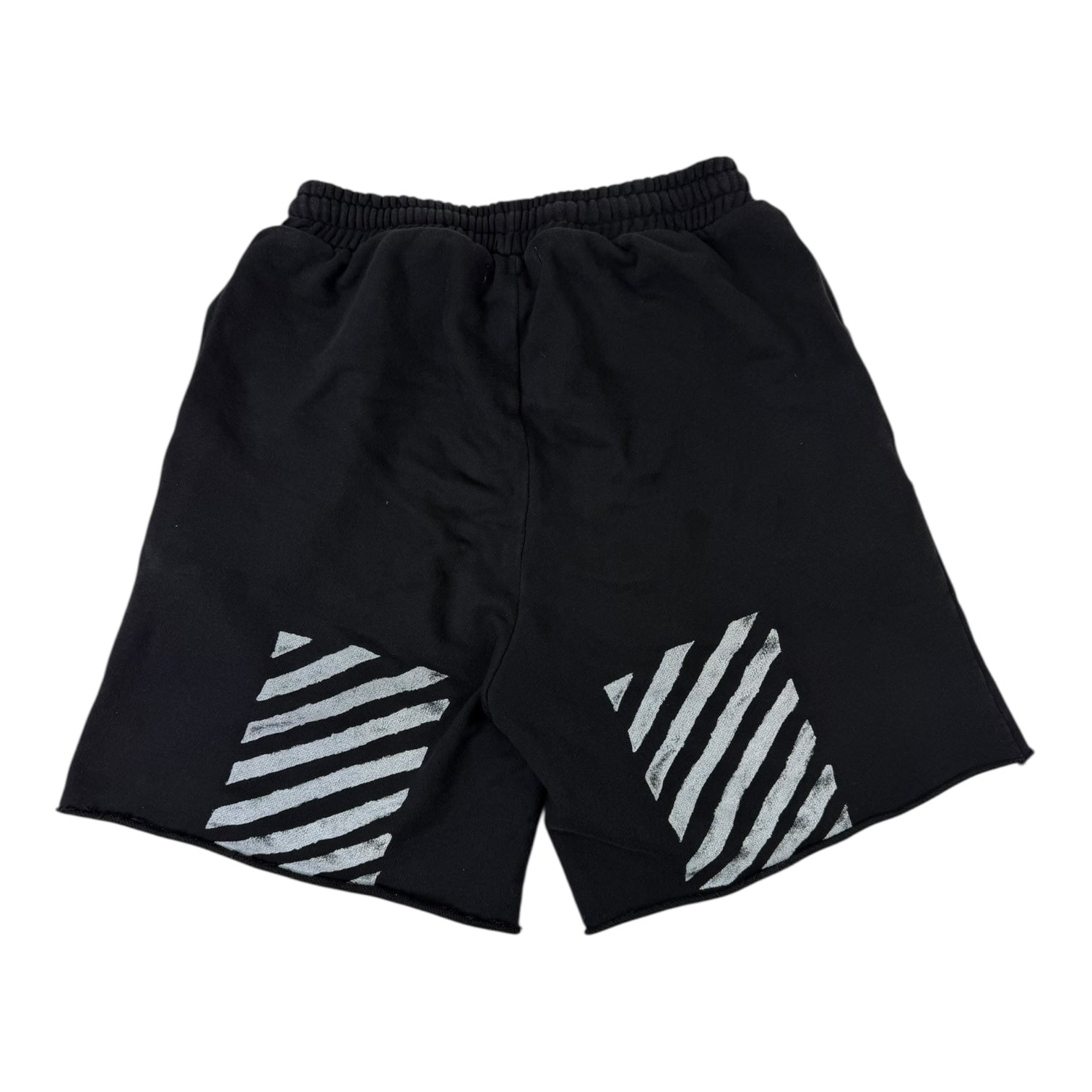 Off-White Logo Print Shorts Black