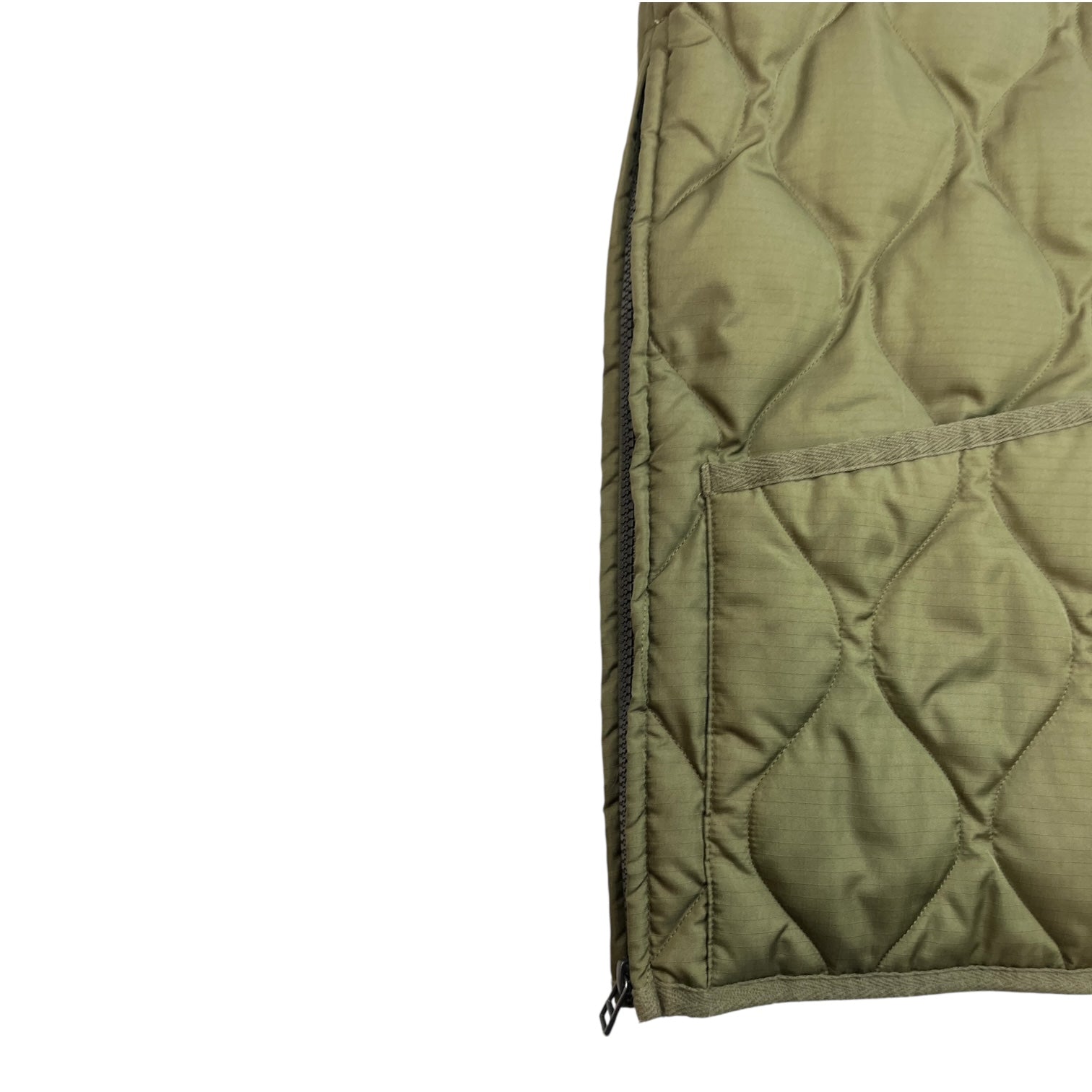 Taion Military V Neck Vest Green