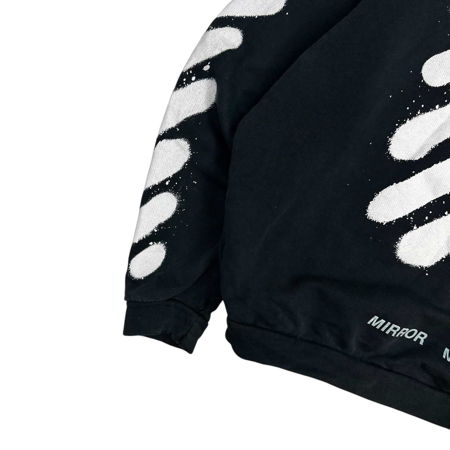 Off-White Diag Spray Hoodie Black