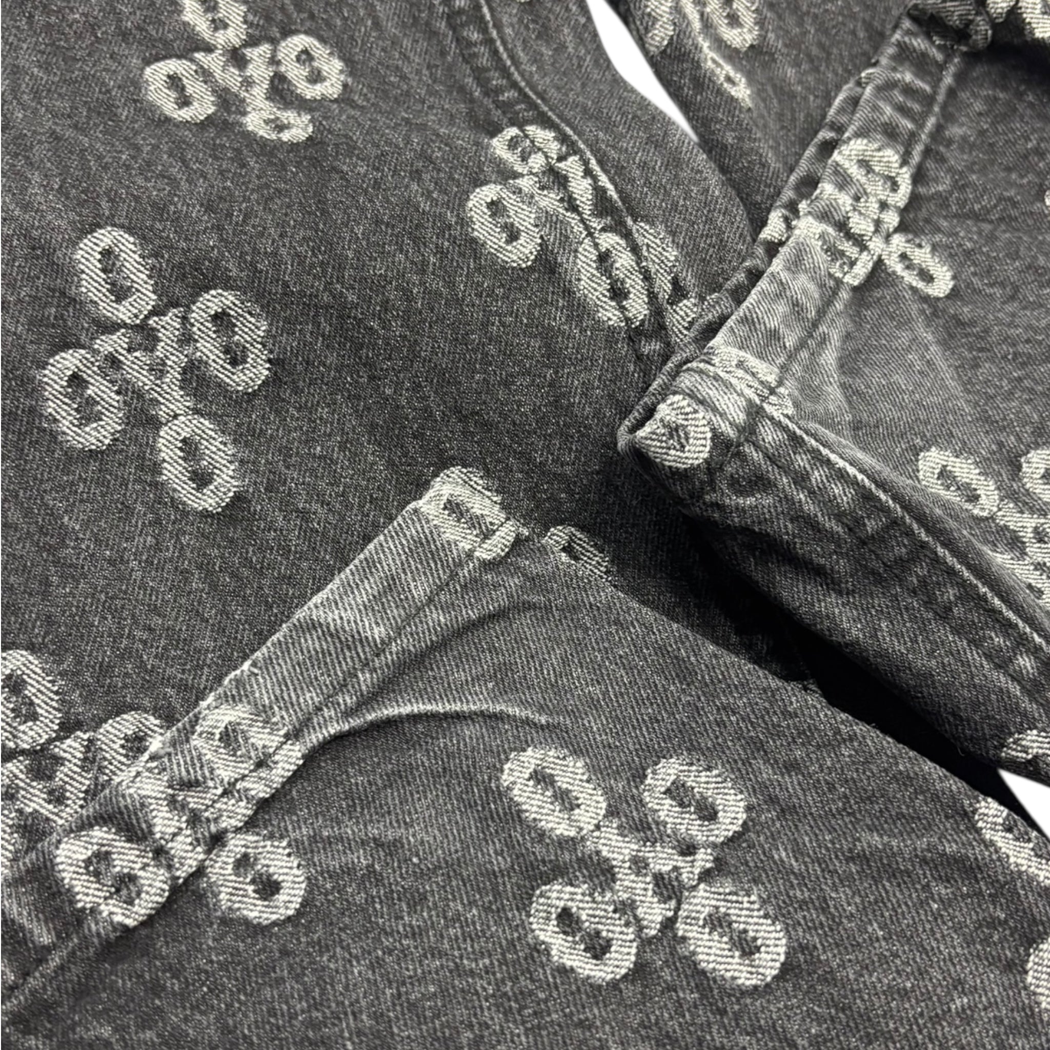 OVO Monogram Jeans Black
