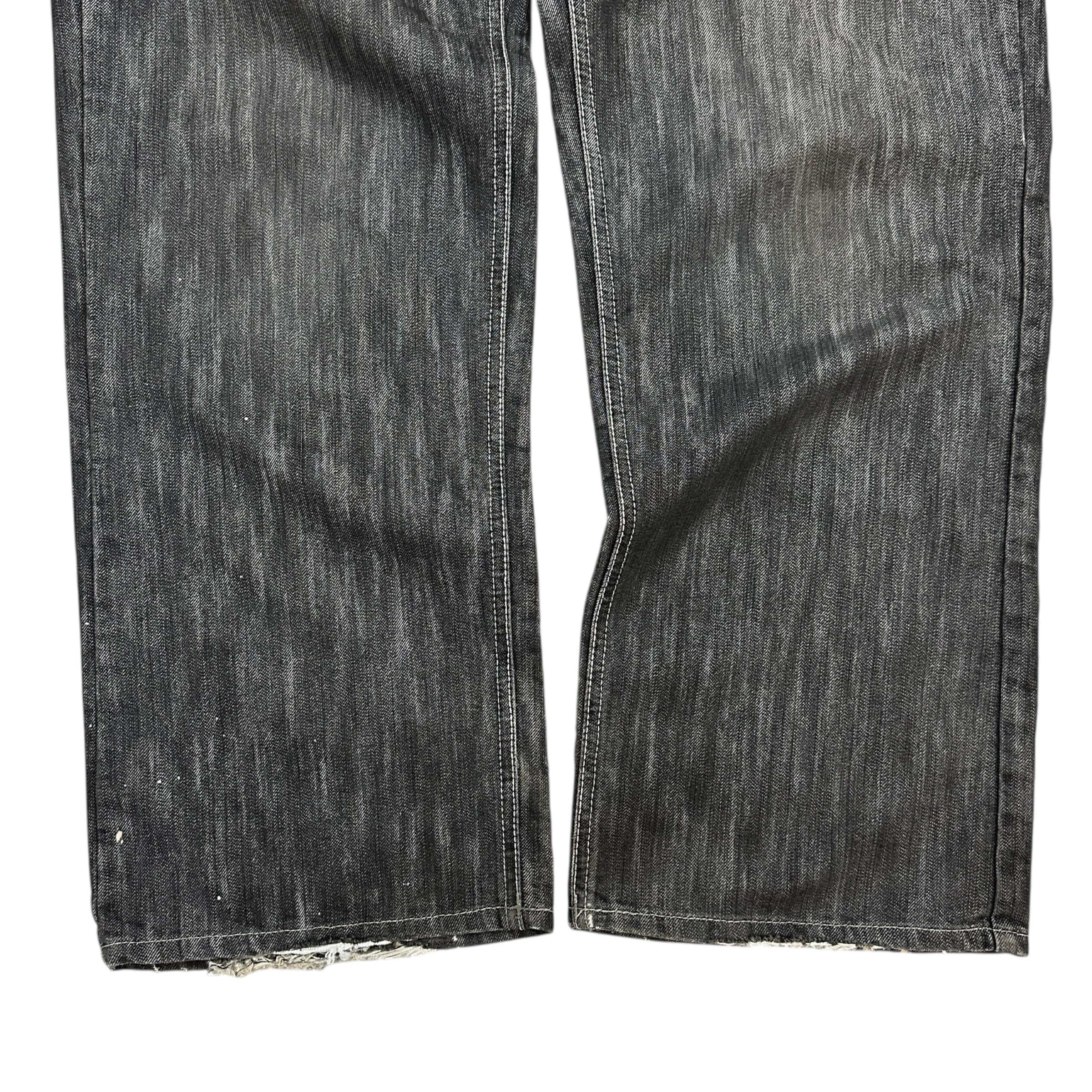 Vintage Y2K Avirex Embroidered Denim Washed Black
