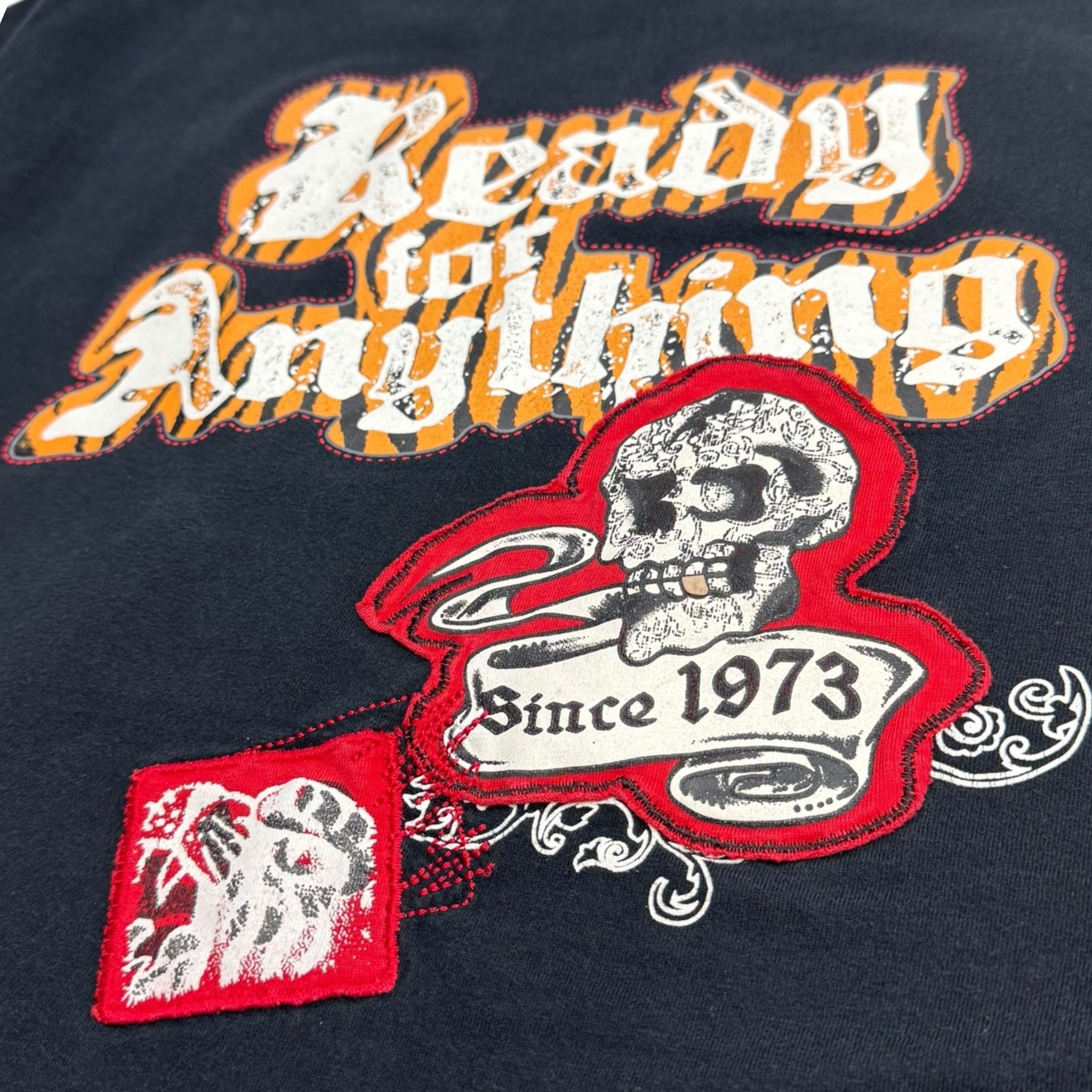Y2K Pepe Jeans “Defender of Faith” Embellished Longsleeve T-Shirt