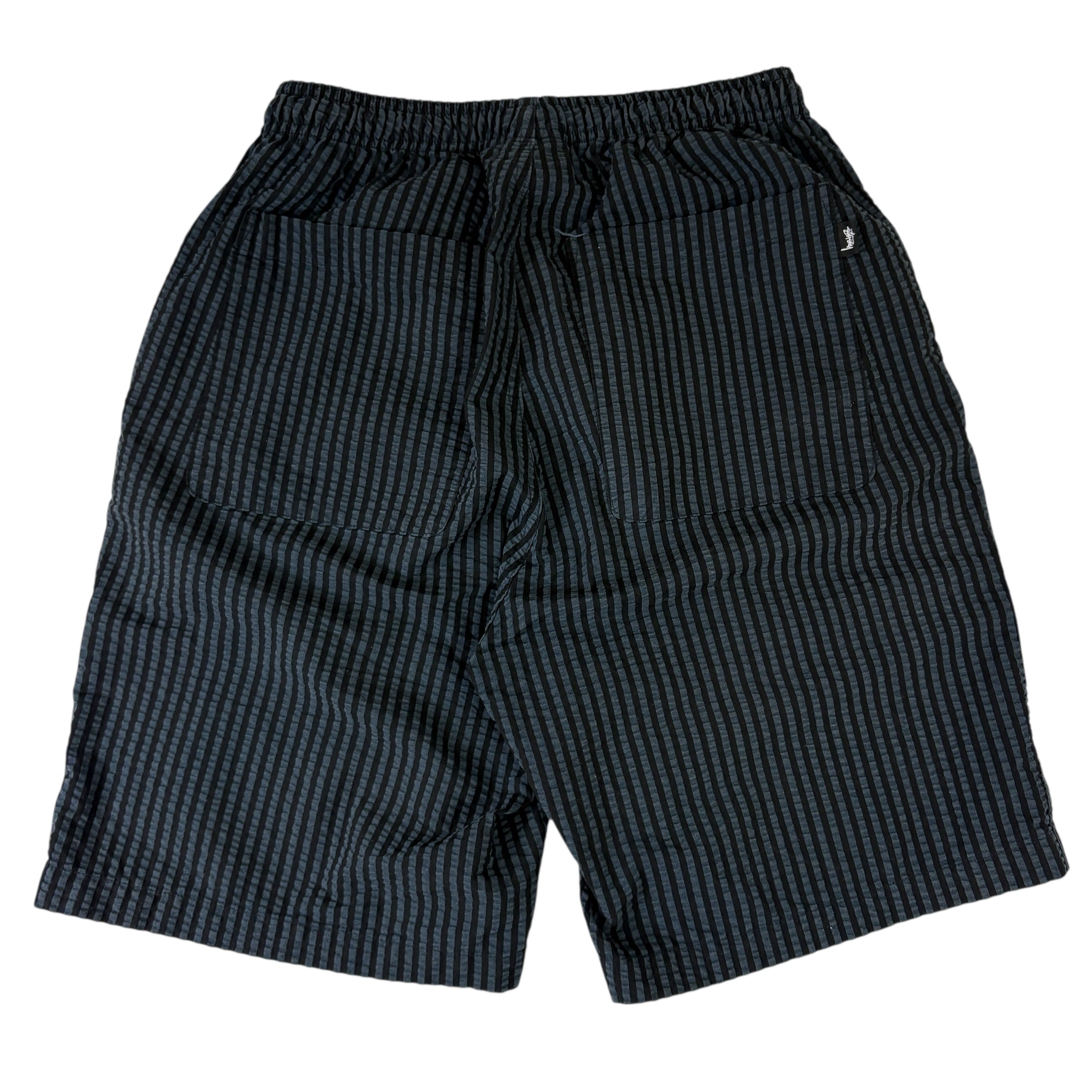 Stussy Stripe Seersucker Relaxed Short Blue