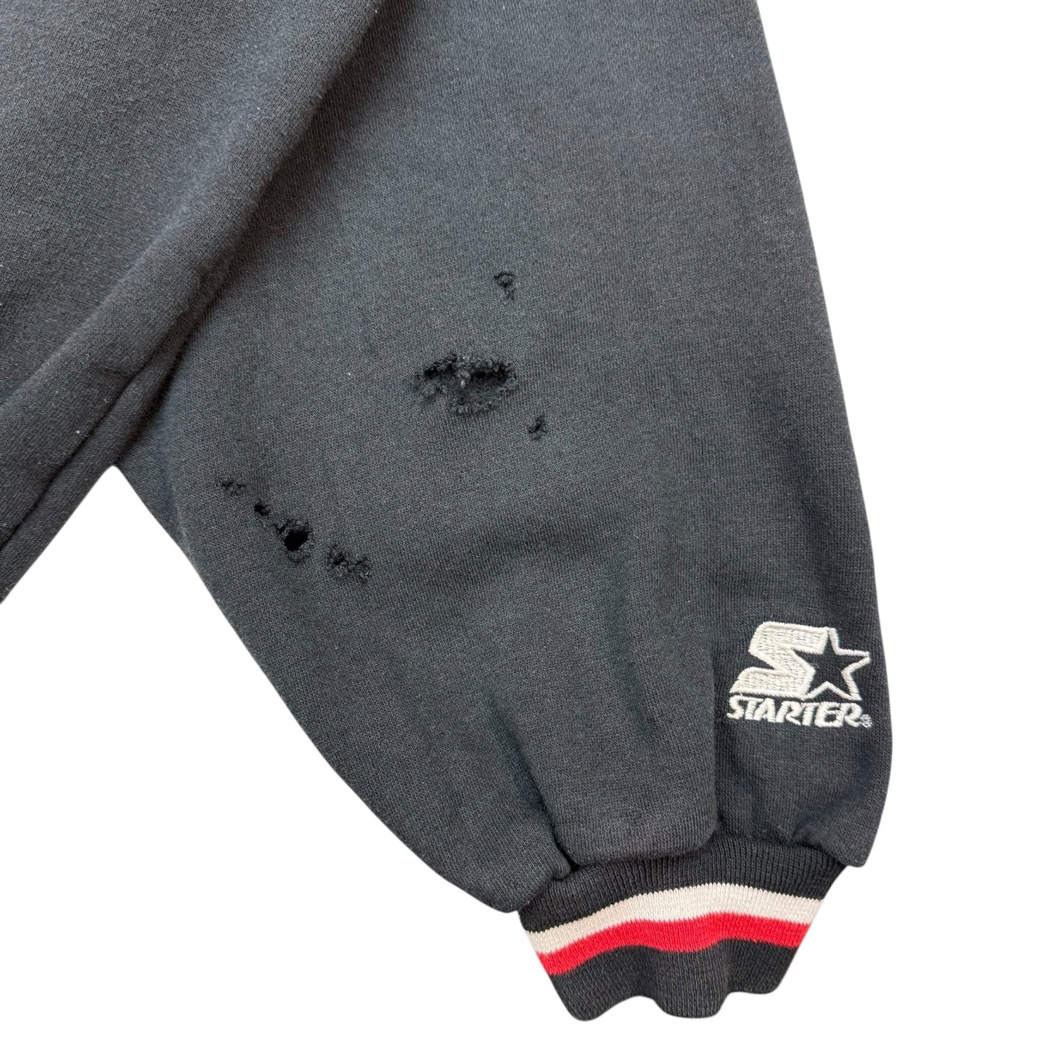 Vintage University Of Indiana Hoosiers Double Hood Hoodie Black/Red