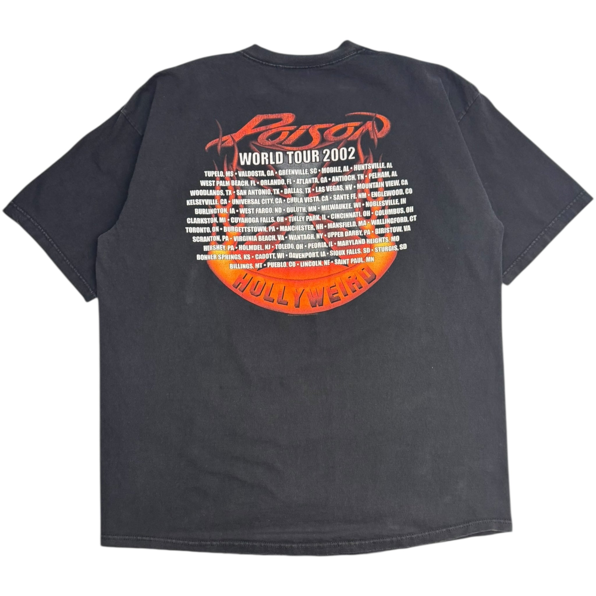 2002 Poison “Hollyweird” World Tour T-Shirt