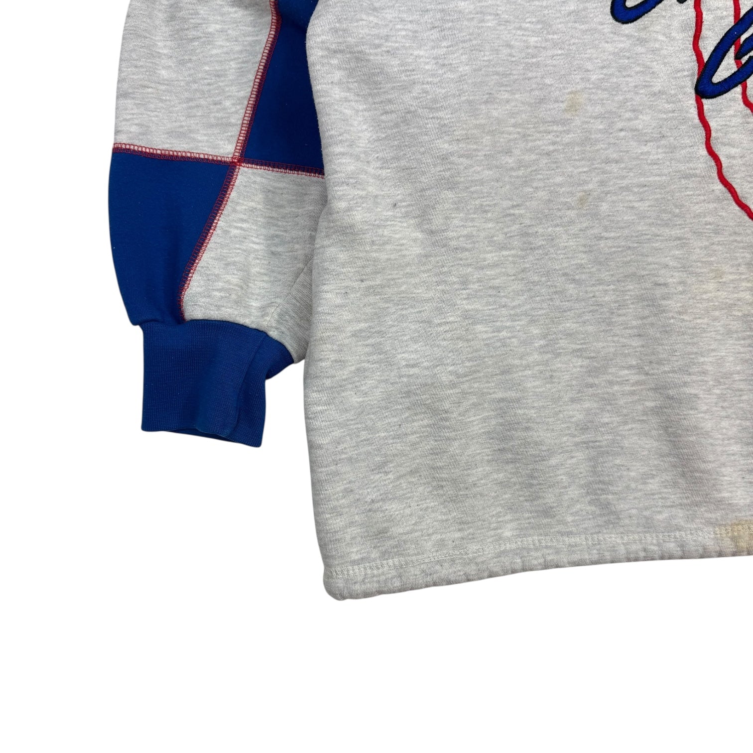 Vintage Starter Chicago Cubs Hoodie White/Blue