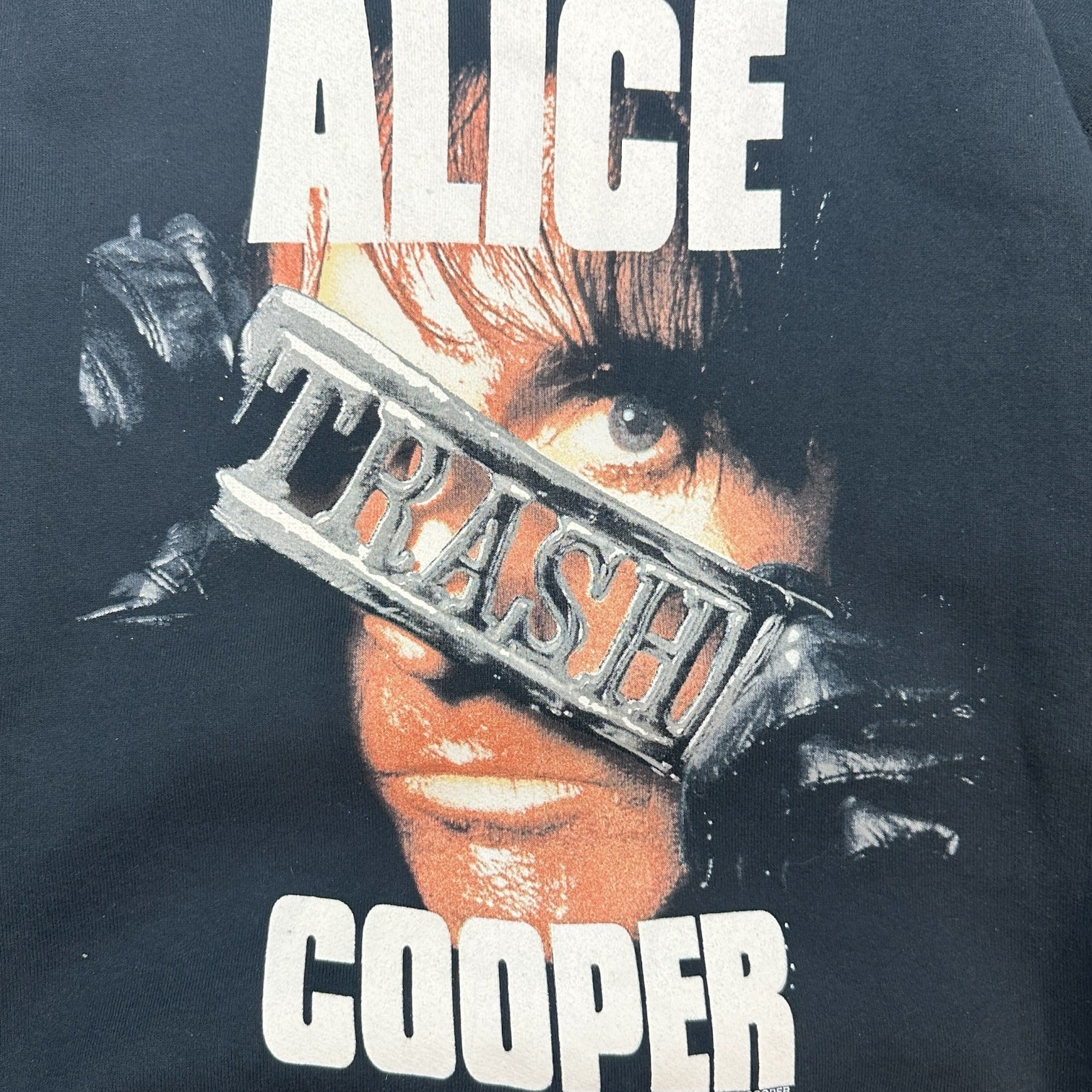 1989 Alice Cooper Trash Crewneck Black