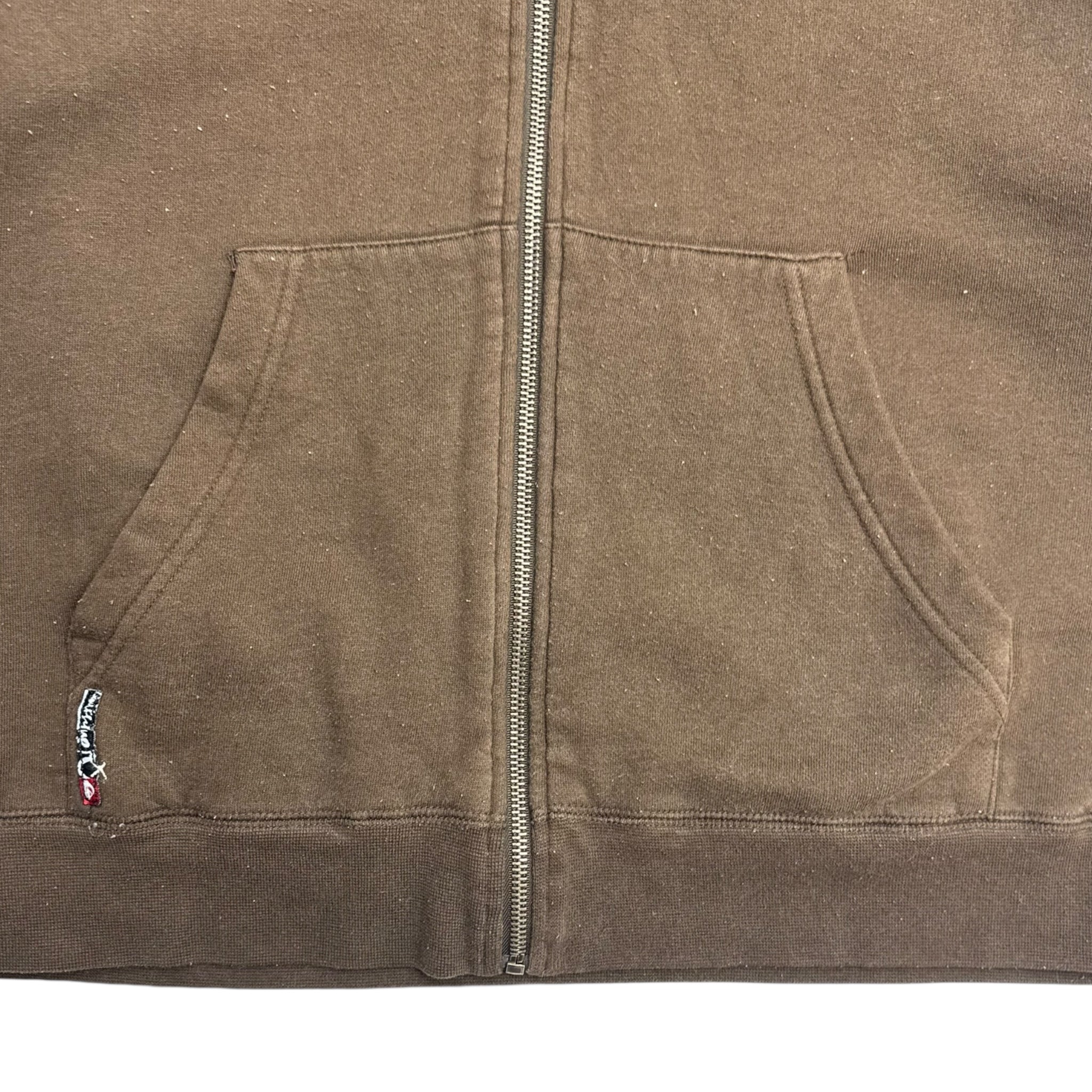 Y2K Quiksilver Zip Up Sherpa Lined Hoodie