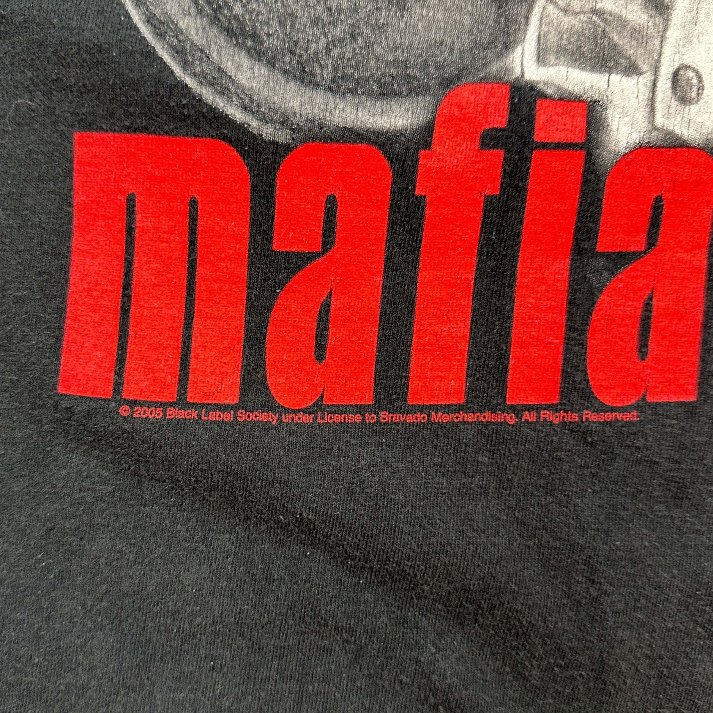 2005 Black Label Society ‘BLS MAFIA’ Tee Black