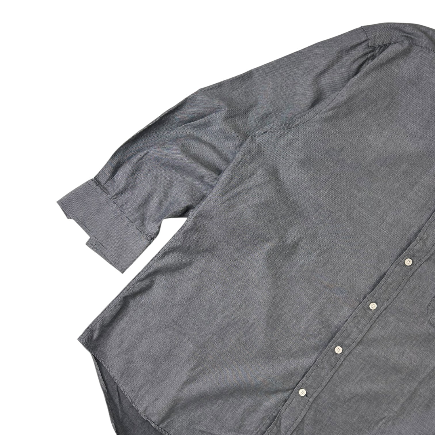 Vintage Christian Dior Long Sleeve Dress Shirt Grey