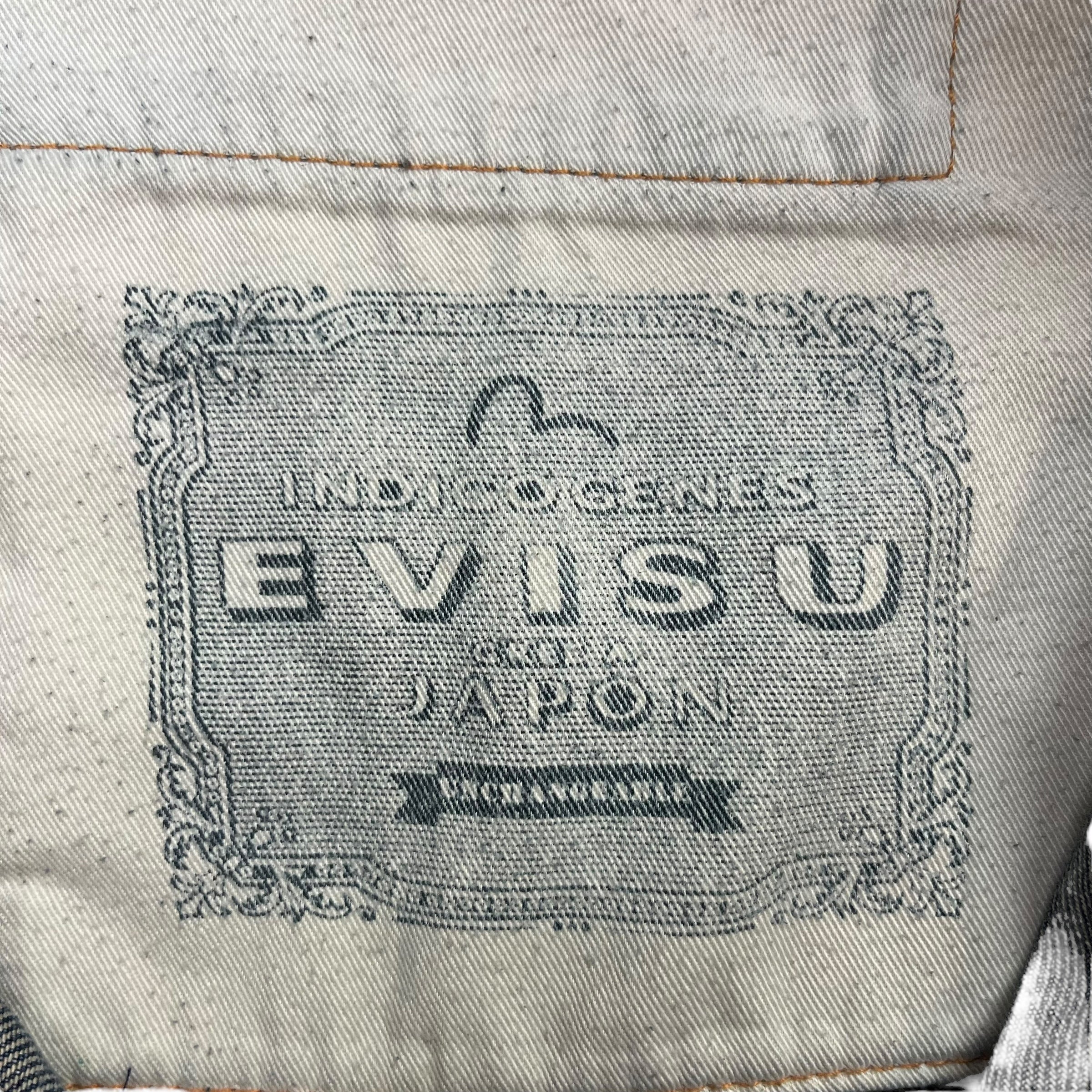 Evisu No.3 Denim Pants Faded Vintage Wash