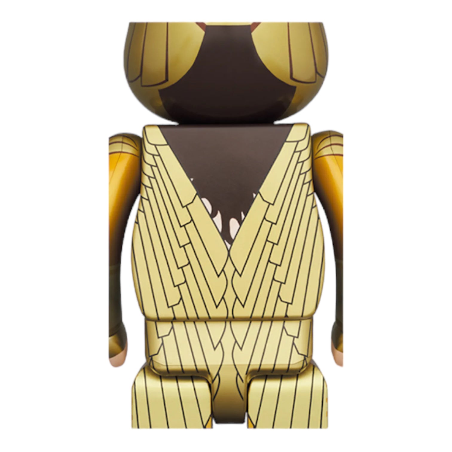 Bearbrick Wonder Woman Golden Armor 400% - Gold Collectible Figurine