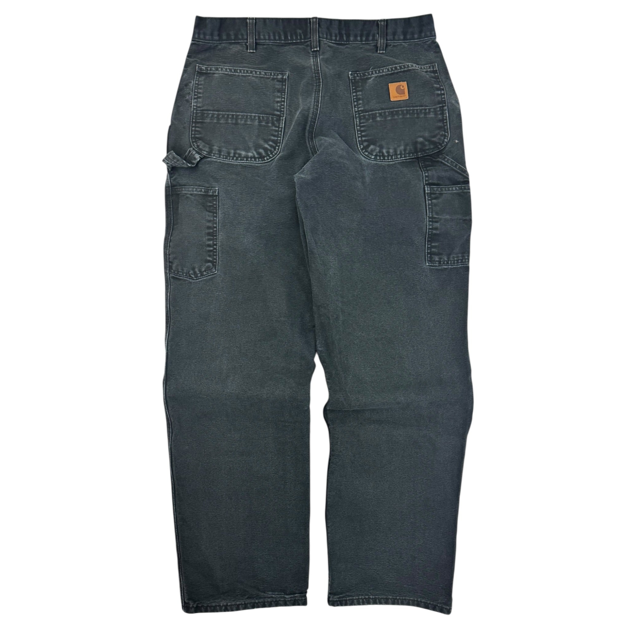 Vintage Carhartt Canvas Carpenter Bottoms Faded Black