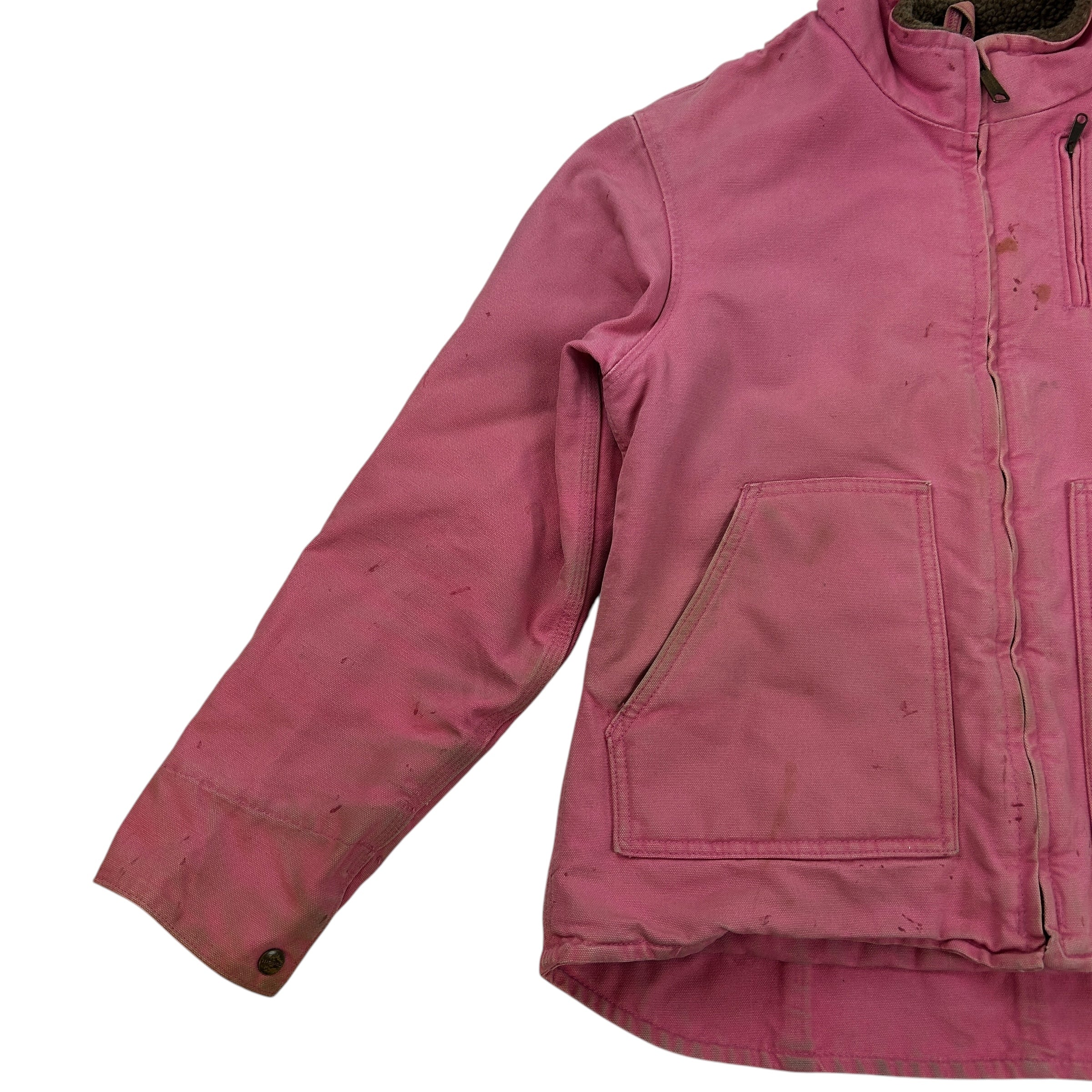 Vintage Carhartt Sherpa Lined Pink Work Jacket