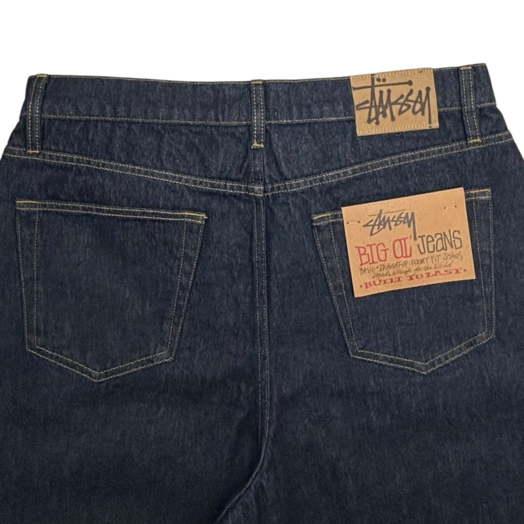 Stussy Big Ol Denim Shorts Rinsed Indigo