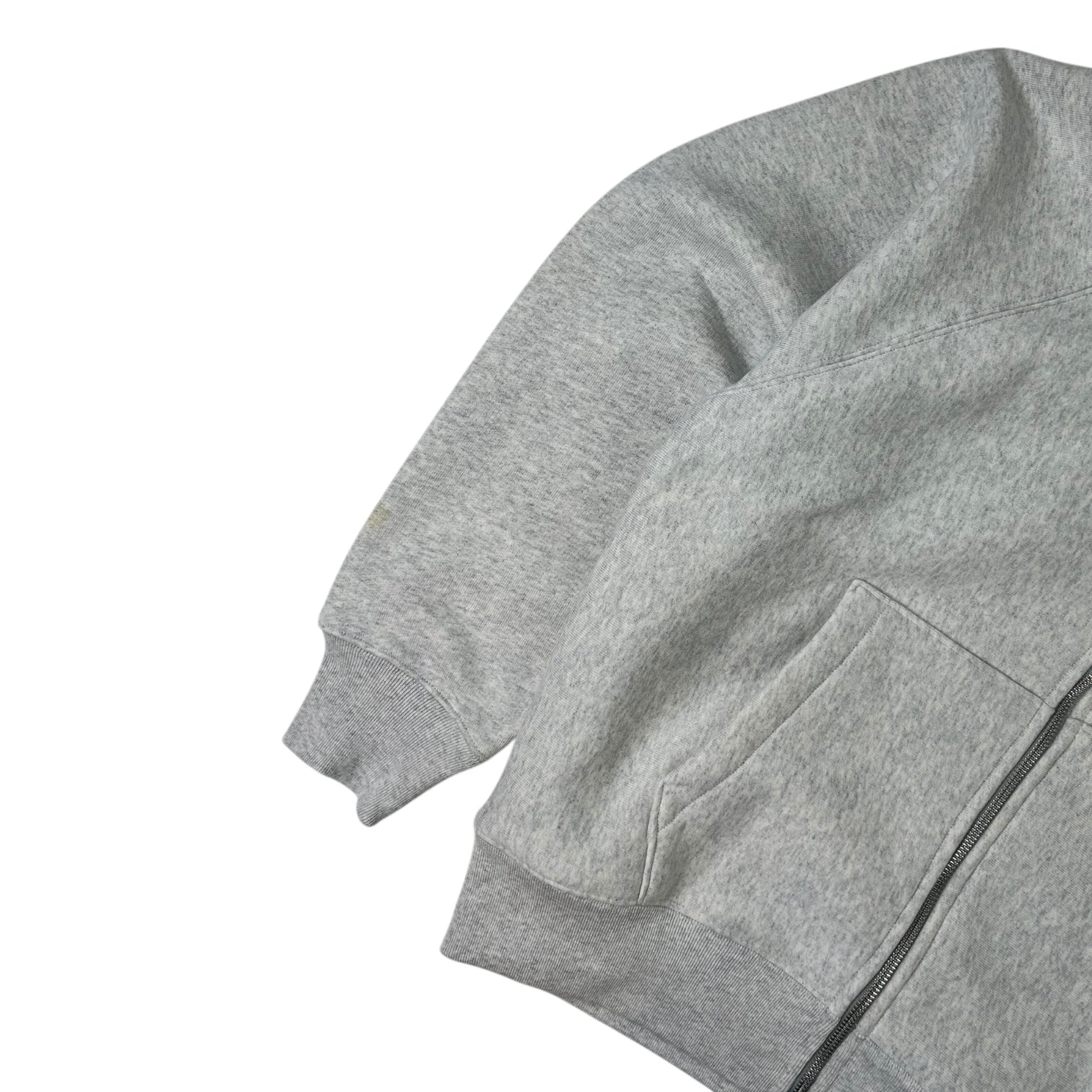 Stussy Raglan Zip Up Hoodie Ash Heather