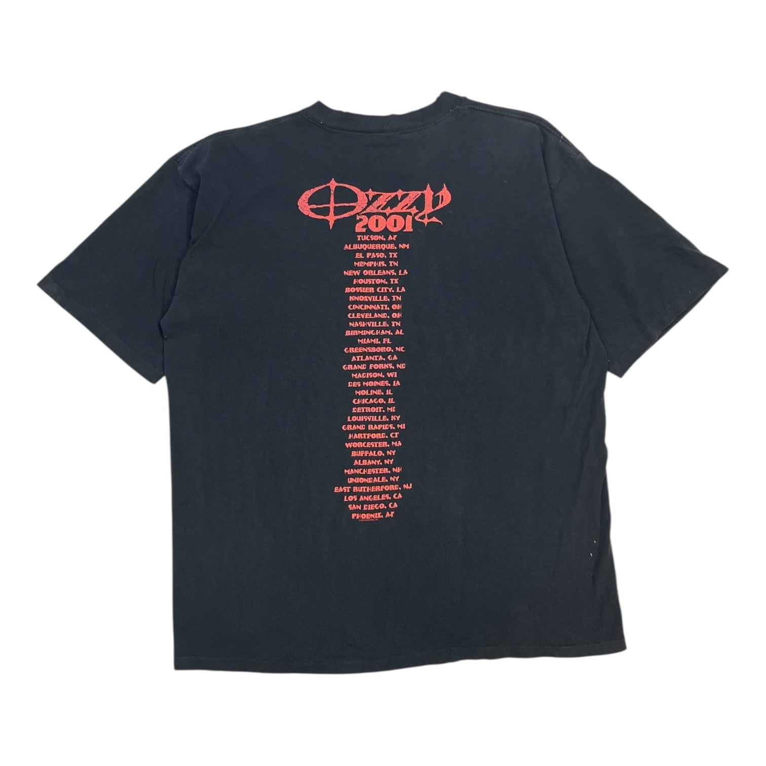 2001 Ozzy Osbourne Tee Black