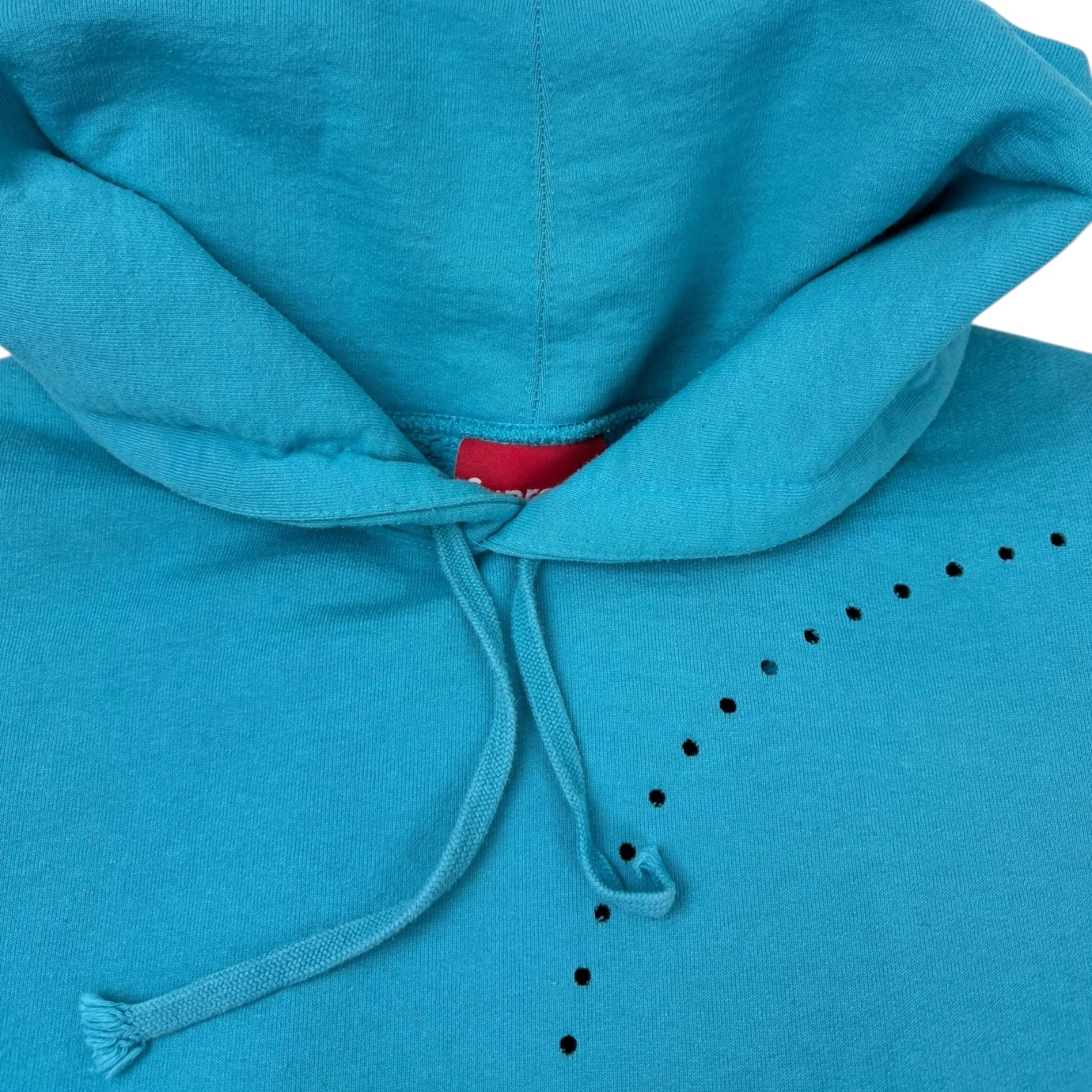 Supreme Laser Cut S Logo Hoodie Cyan