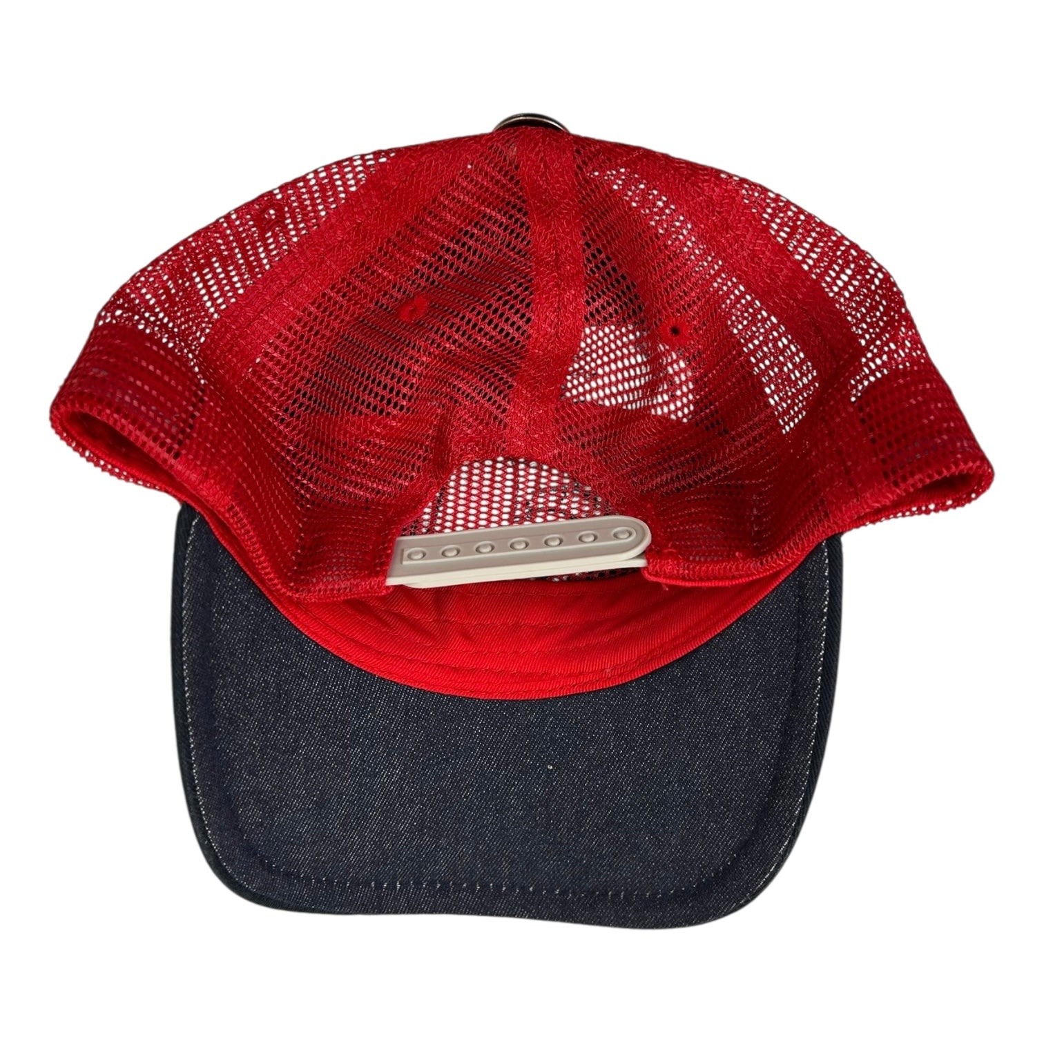 Vintage Y2K Ed Hardy Embroidered Heart Snapback Hat Red/Black