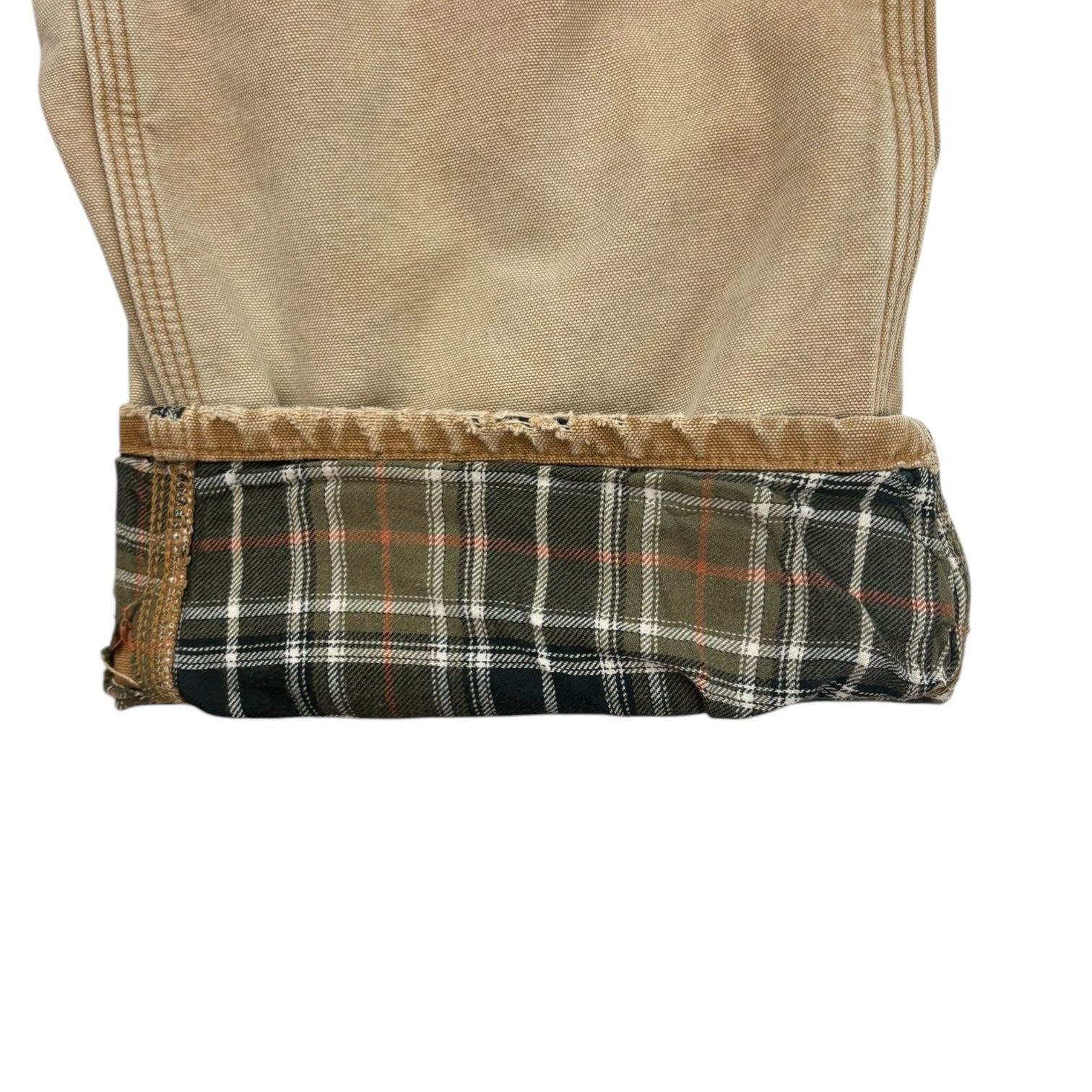 Vintage Carhartt Flannel Lined Carpenter Pant Tan
