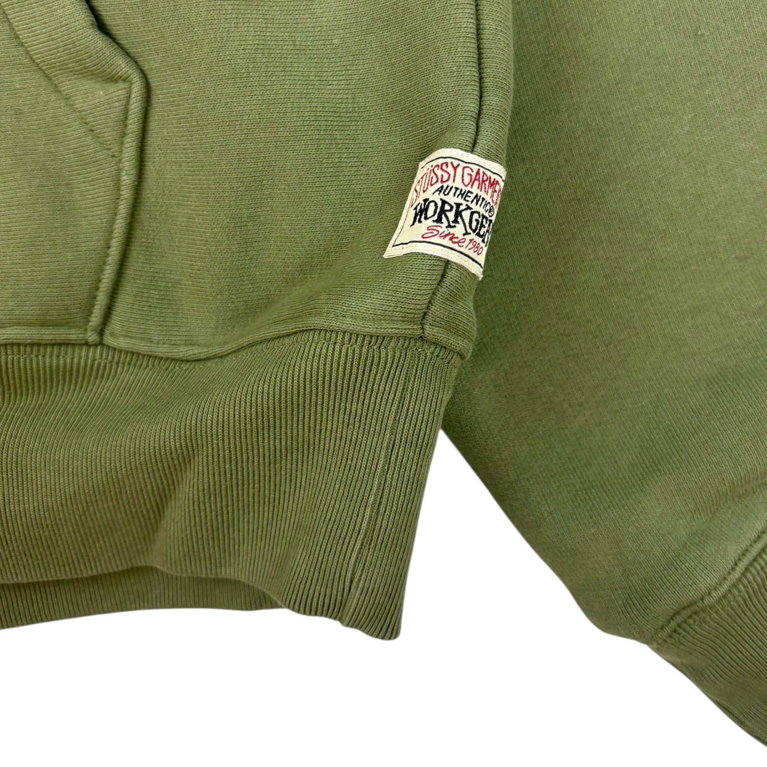 Stussy Raglan Zip-Up Hoodie Olive
