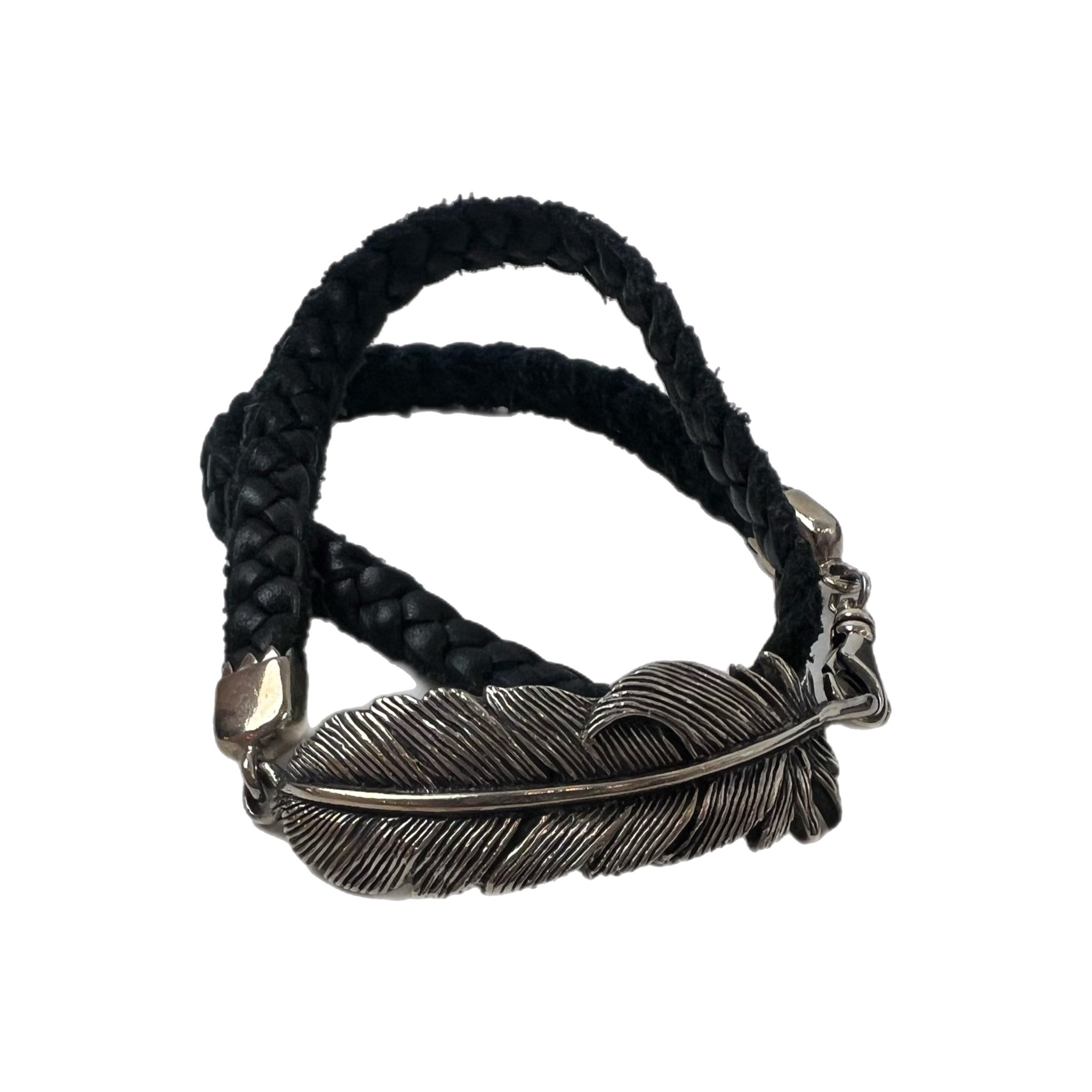 King Baby Raven Flower Leather Bracelet