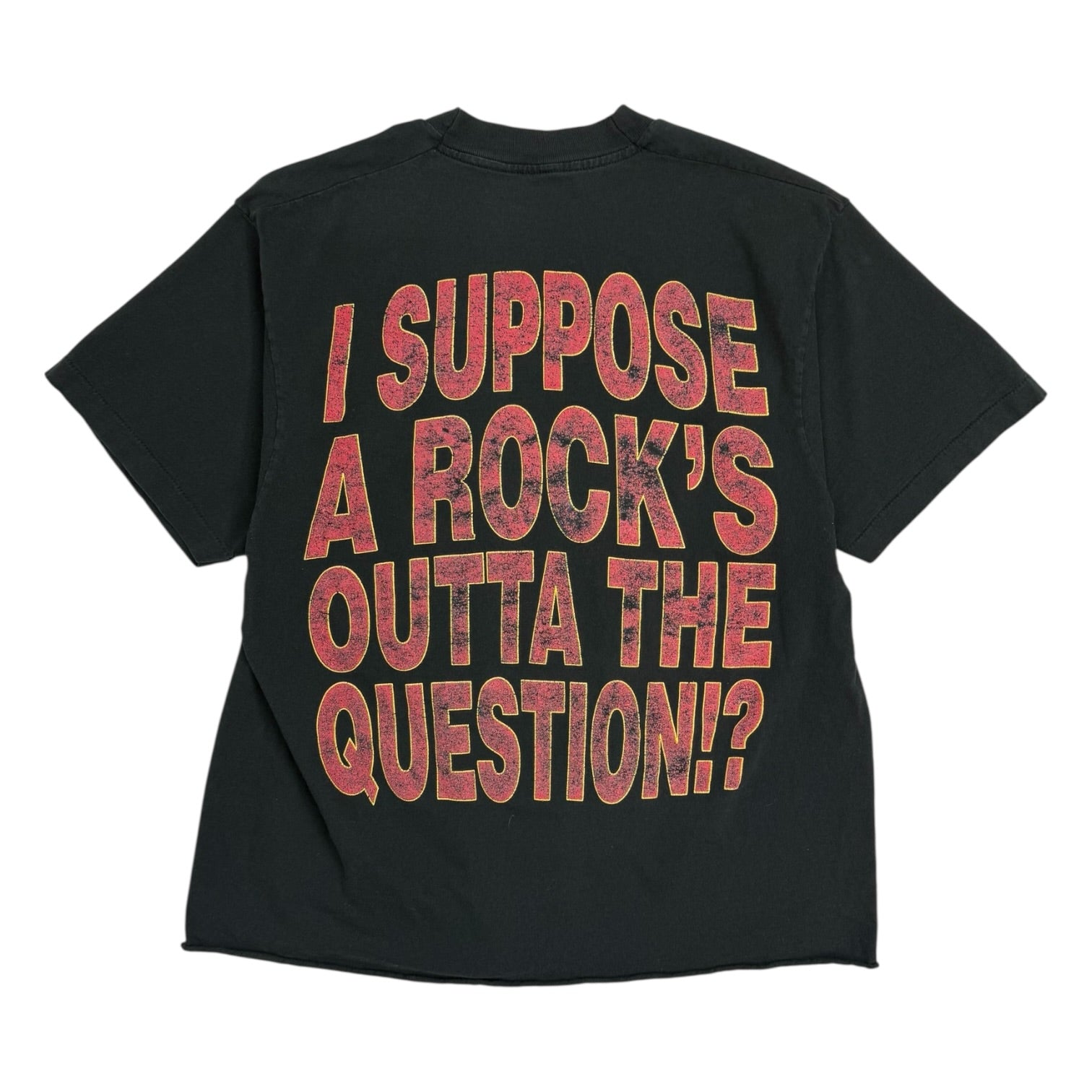 1992 Def Leppard I Suppose A Rock’s Outta The Question!? T-Shirt Black