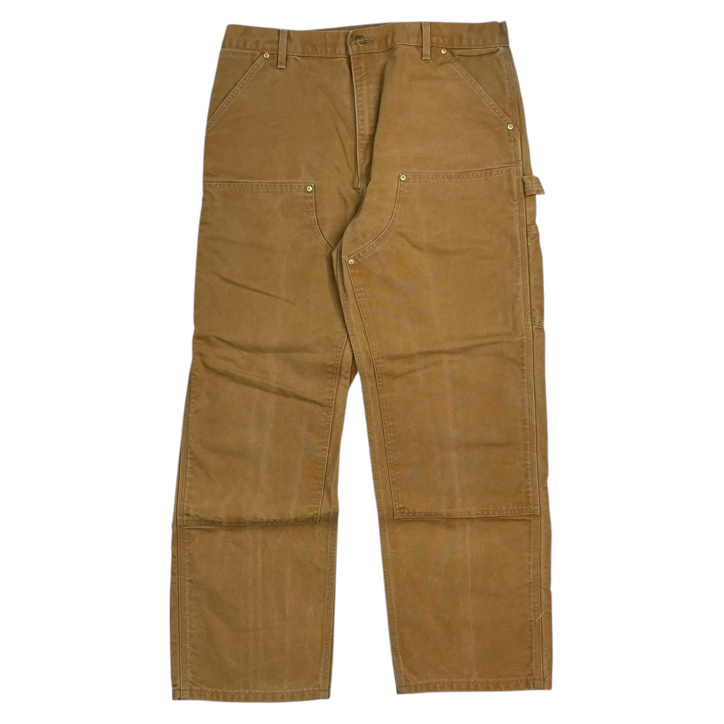 Vintage Carhartt Double Knee Denim Pants Tan