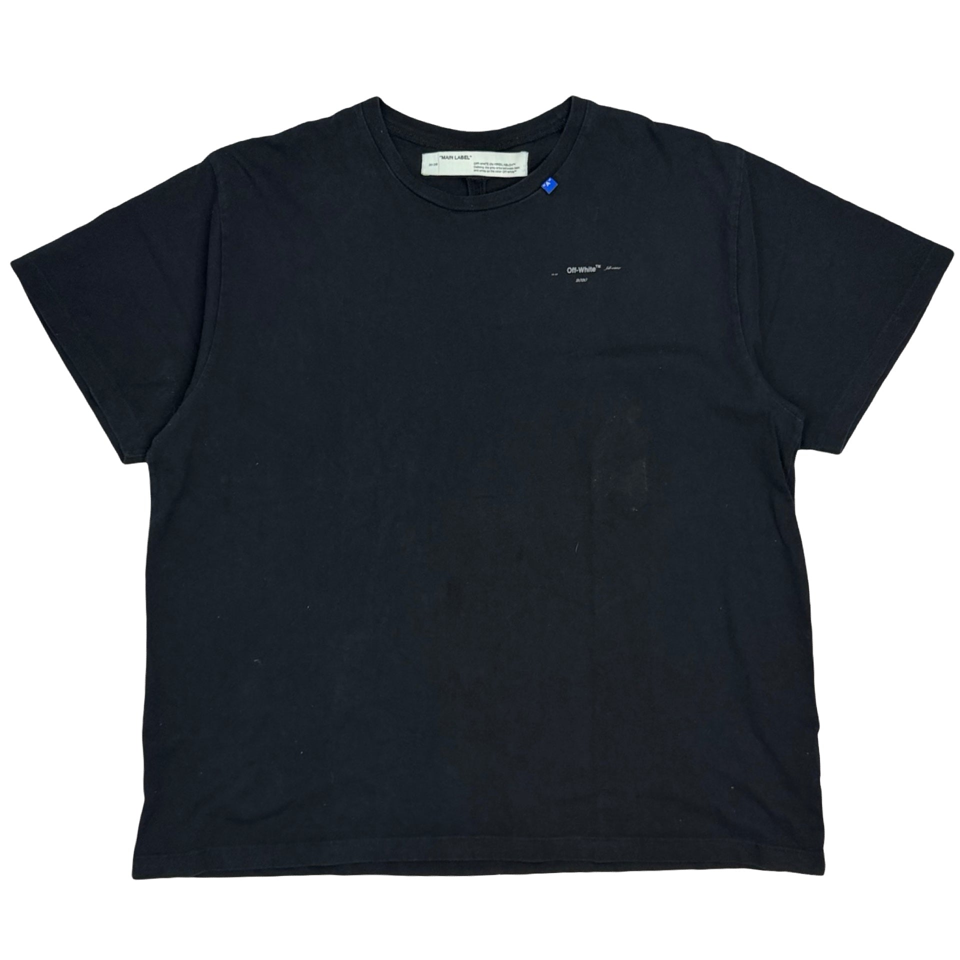 Off White Back Bone Tee Black