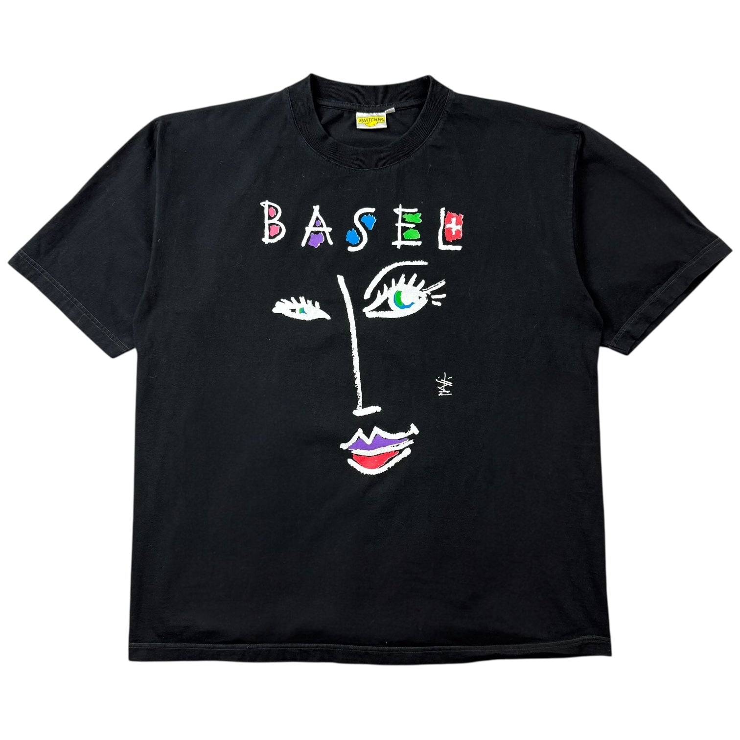 Vintage Art Basel Tee Black