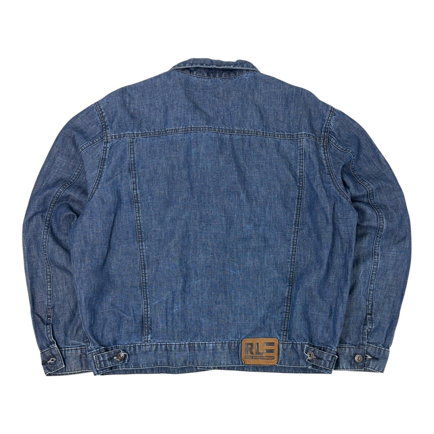 Vintage Polo By Ralph Lauren Denim Button Up Jacket Medium Wash
