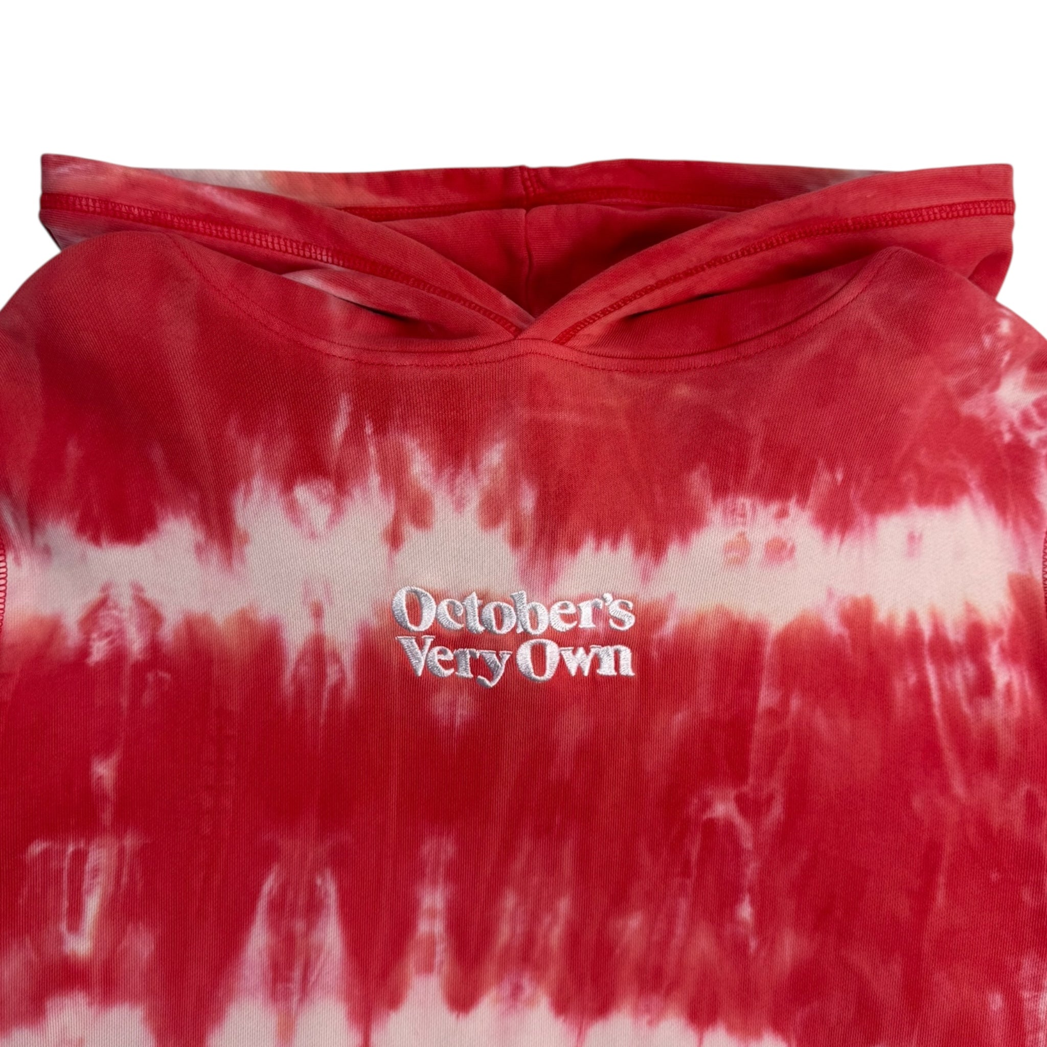 OVO Marble Tie Dye Hoodie Red