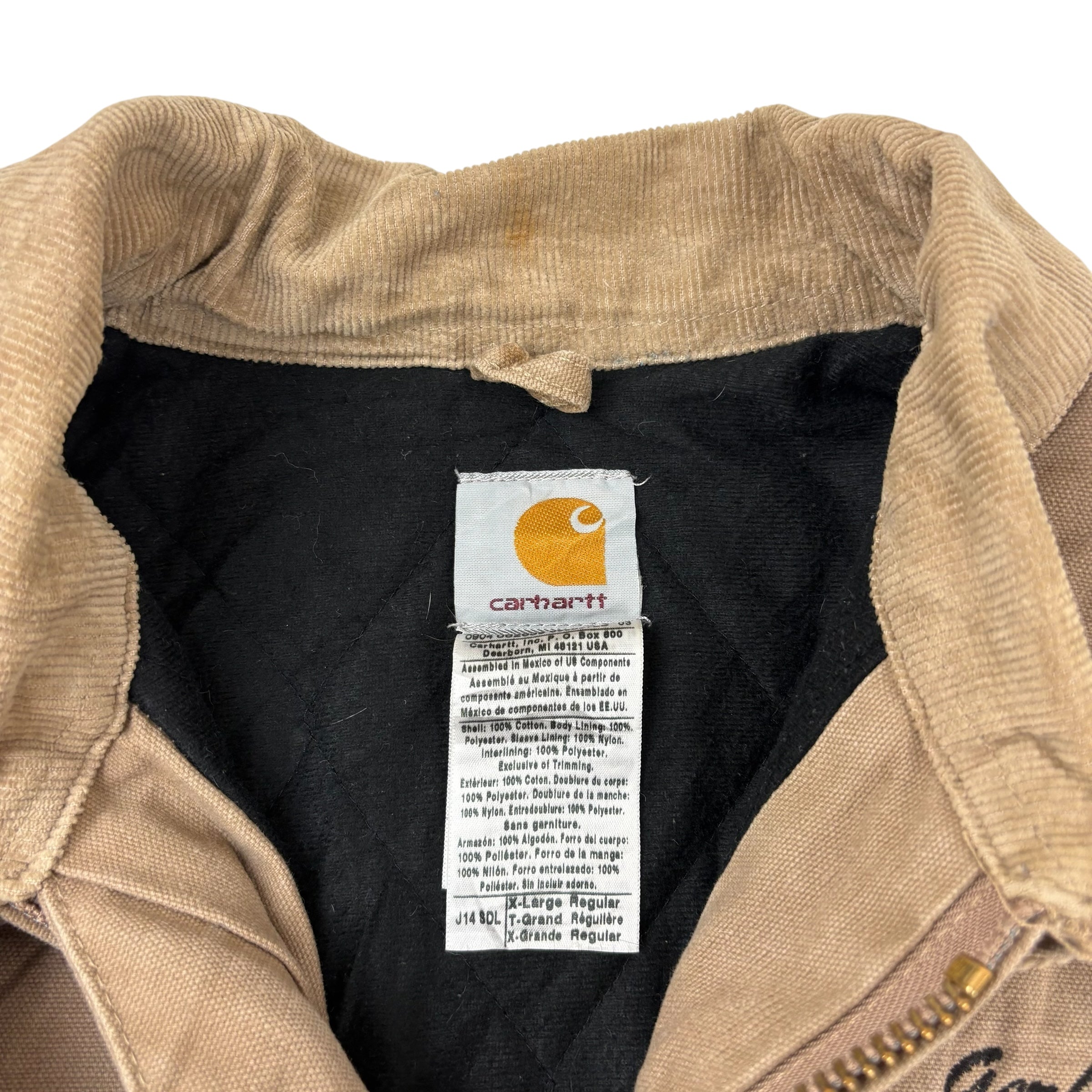 Vintage Carhartt Sante Fe Bomber Quilted Jacket Beige