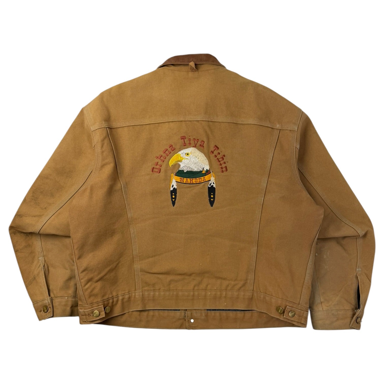 Vintage Carhartt Trucker Jacket Dark Tan