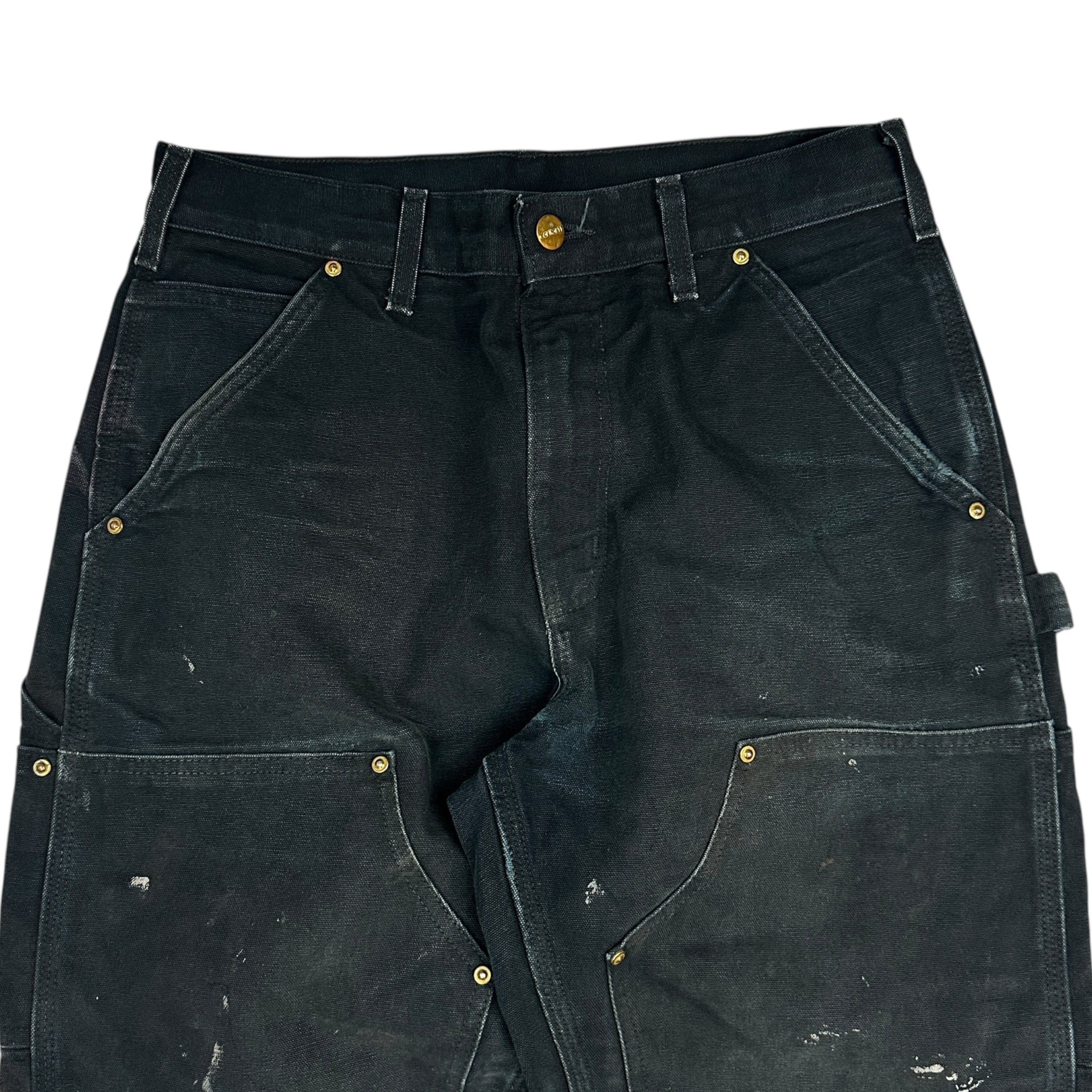 Vintage Carhartt Double Knee Cargo Pants Black