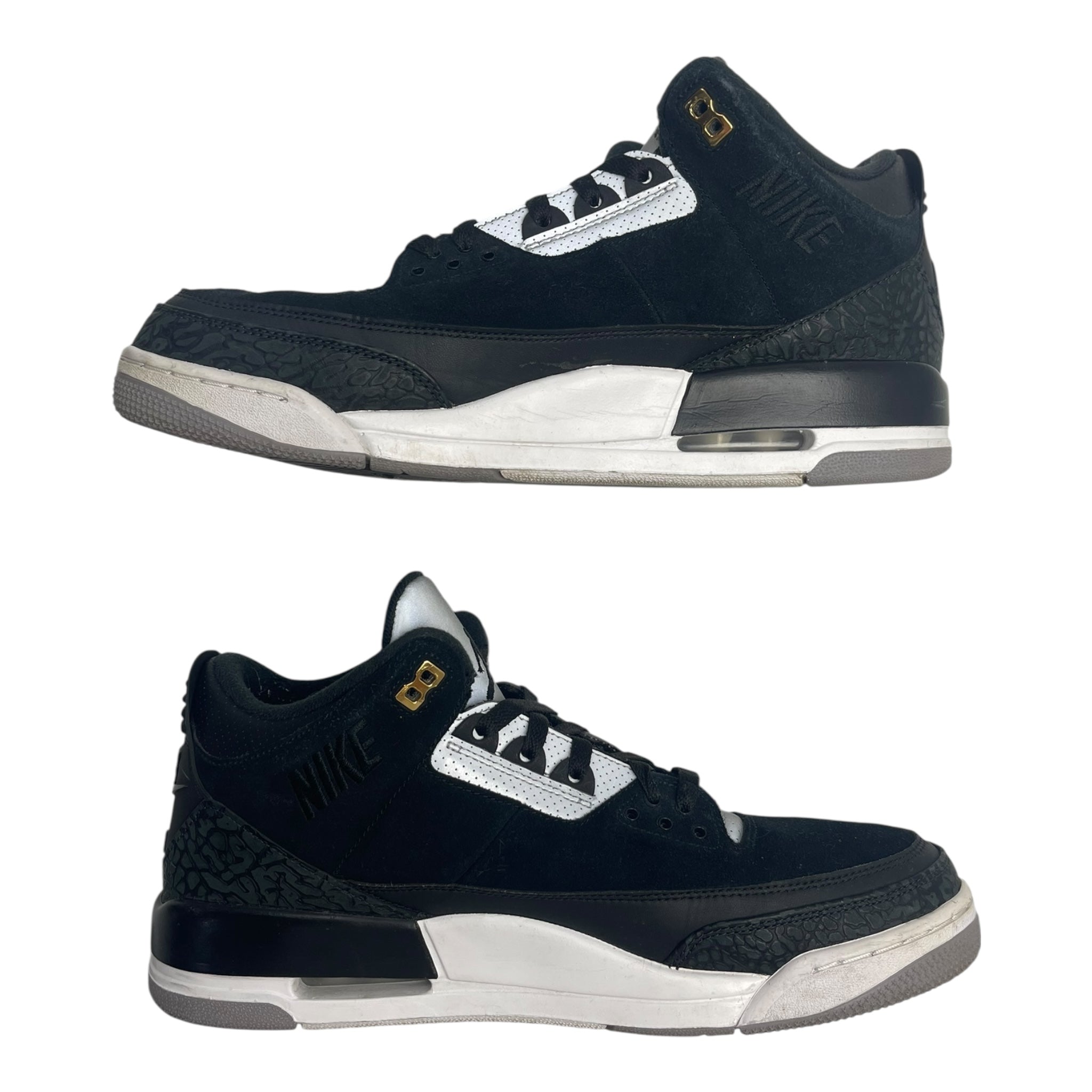 Jordan 3 Tinker Black Cement Gold (Used)