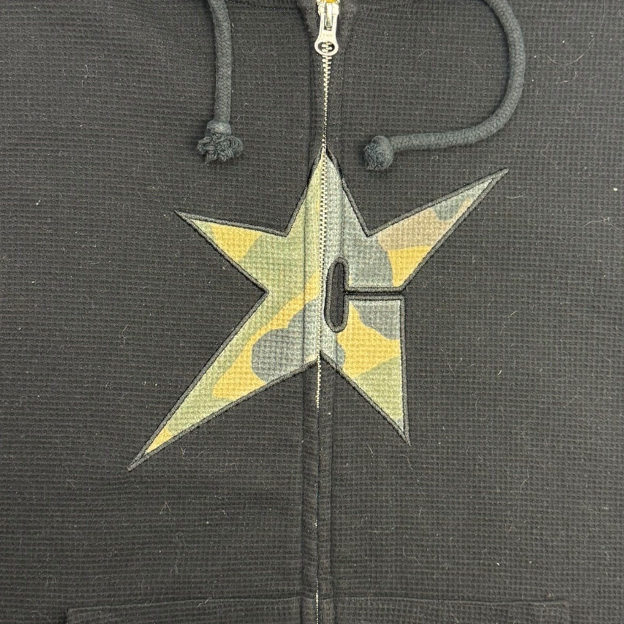 Carpet Company C-Star Thermal Zip Hoodie Black