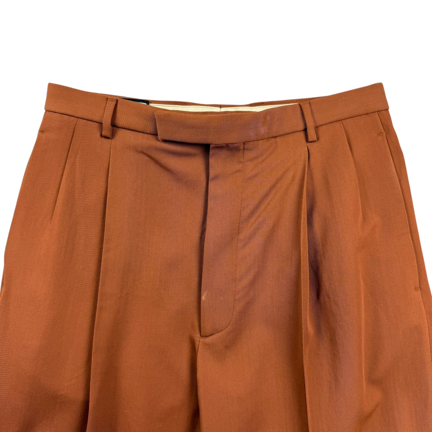 Gucci Pleated Trousers Brown