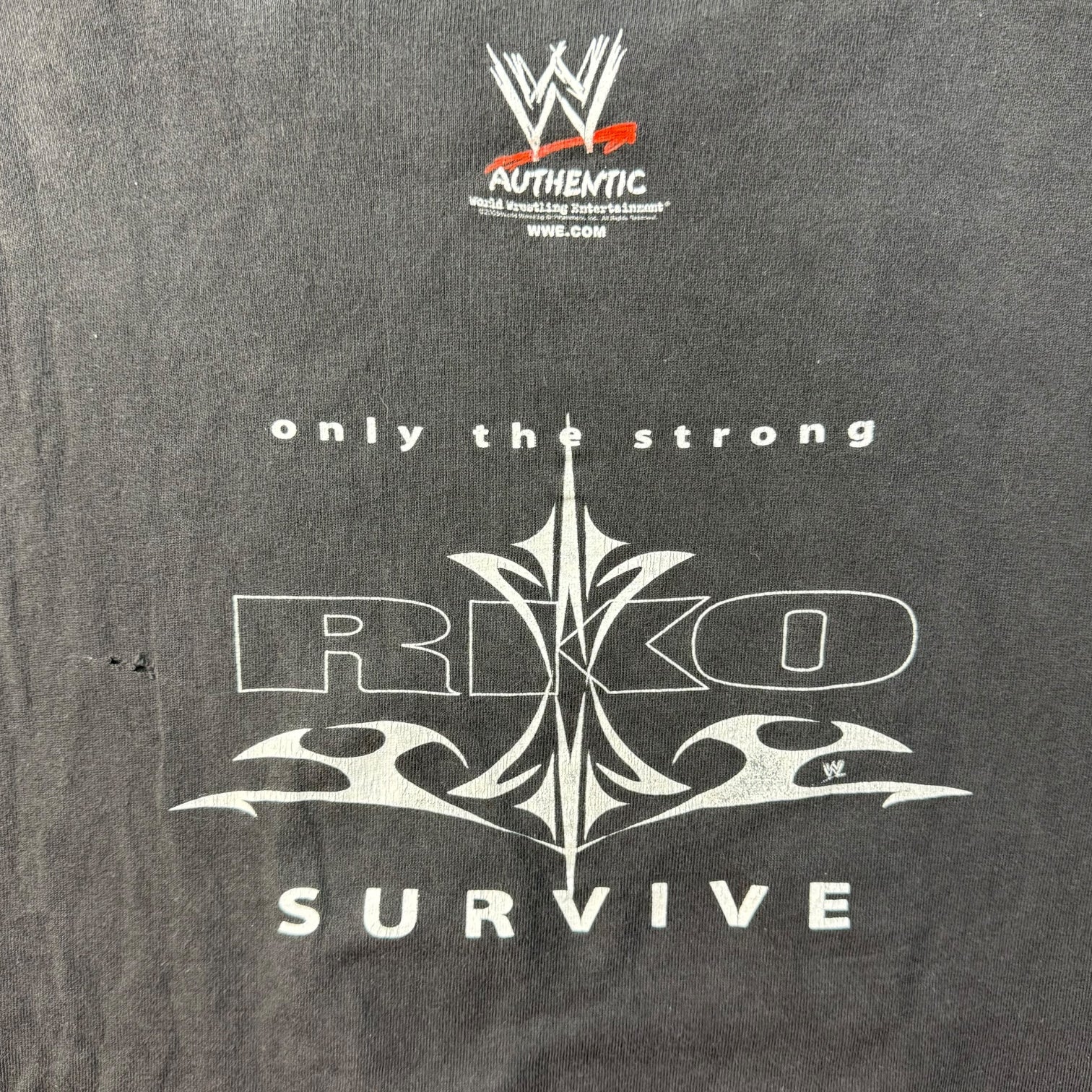 Vintage Randy Orton ‘Only The Strong Survive’ Faded Black