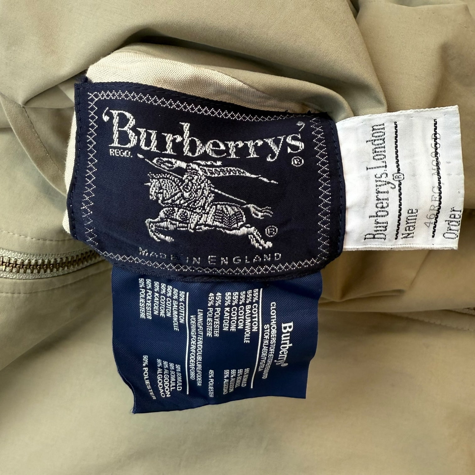Burberry Nova Check Reversible Jacket Plaid/Beige