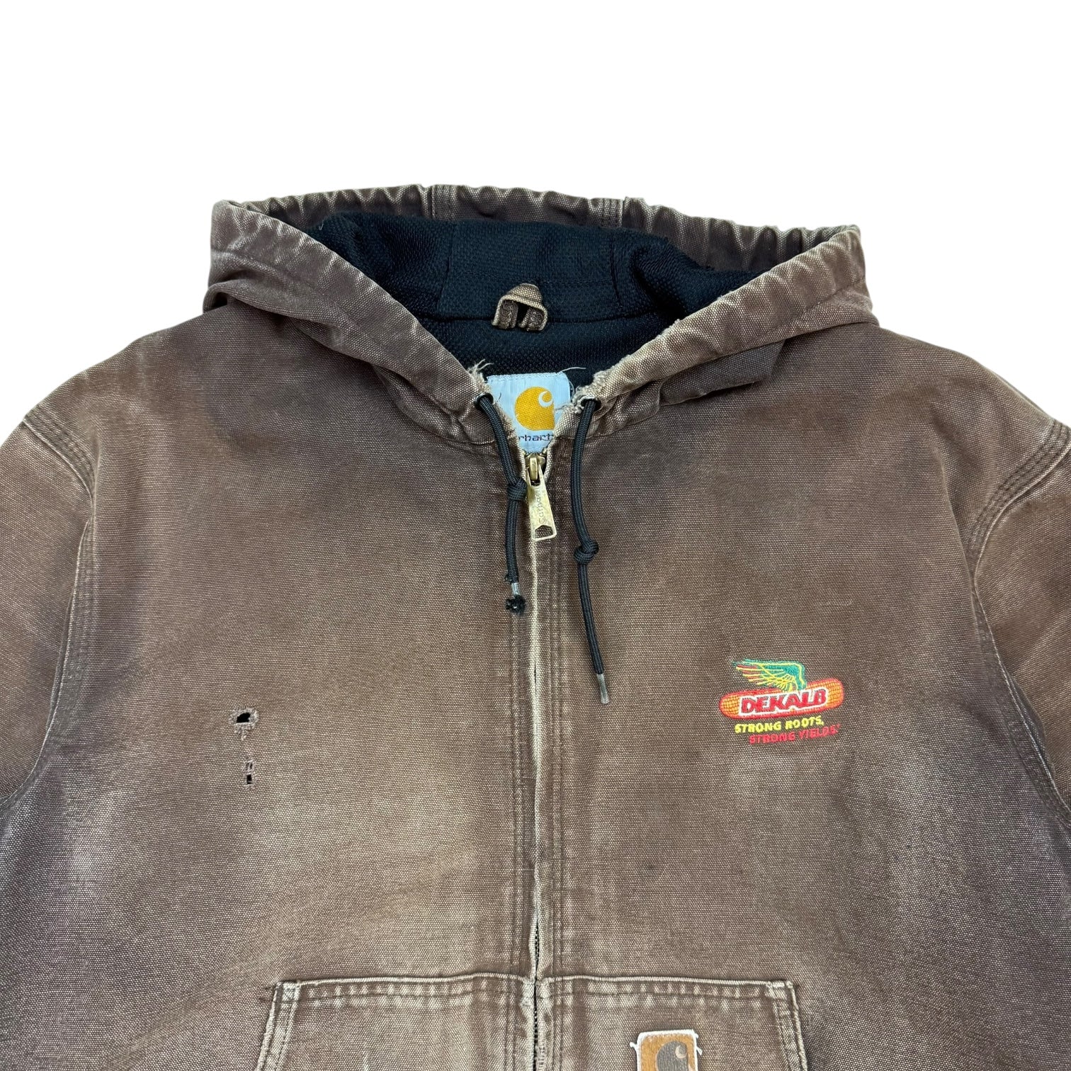 Vintage Carhartt Active Jacket Faded Dark Brown