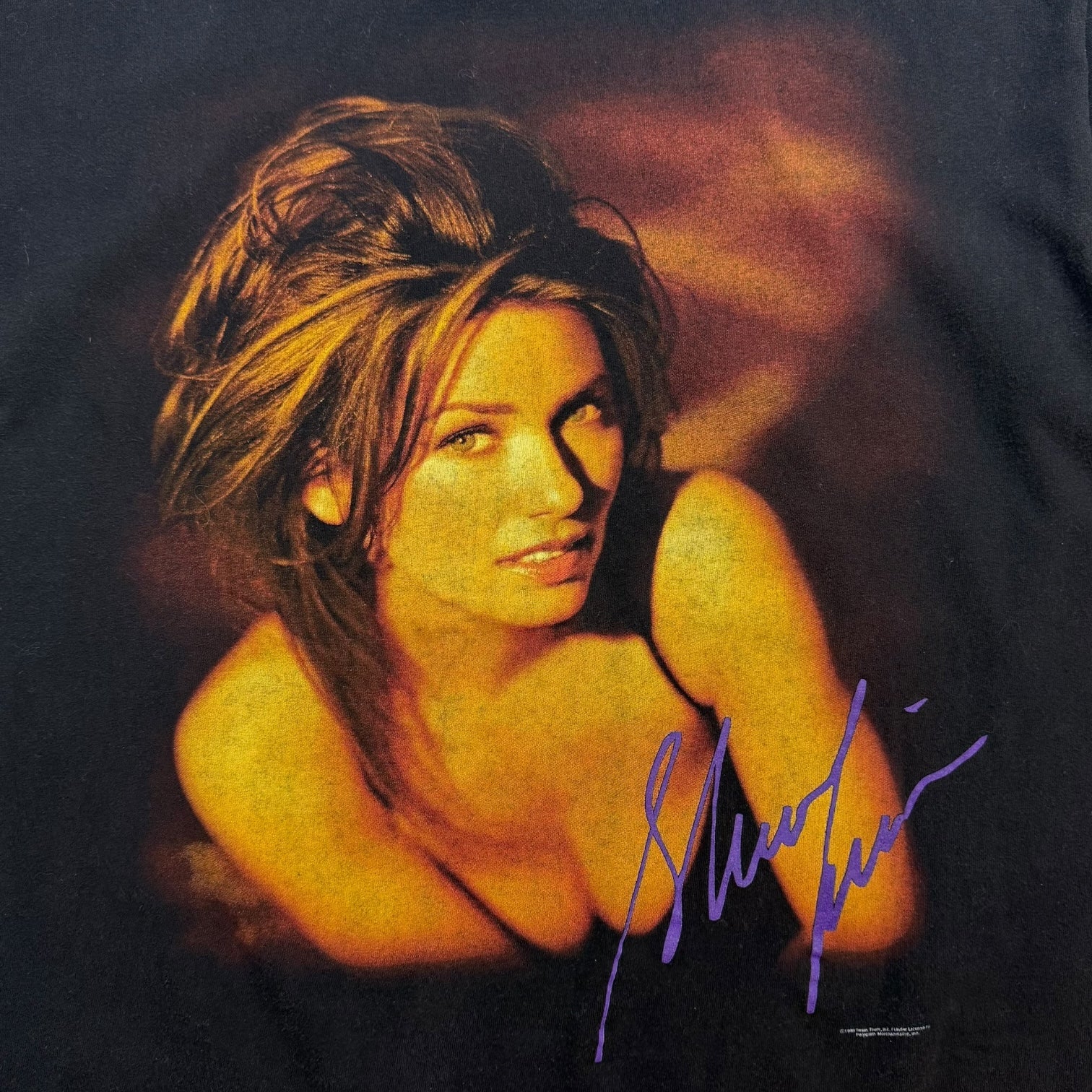 1998 Shania Twain Tee Black